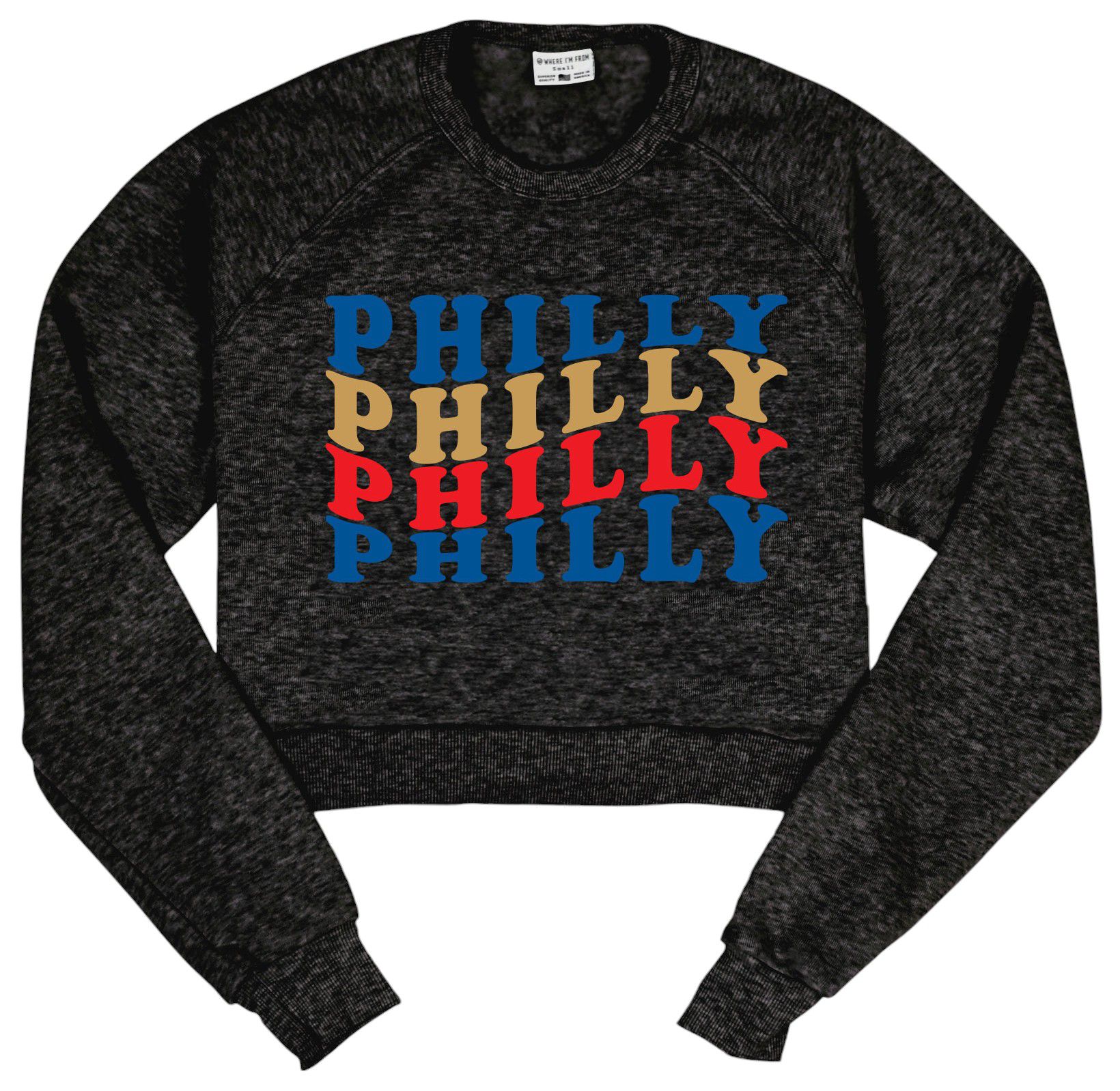 Where I'm From Women's Philadelphia Repeat Cropped Fleece Sweatshirt
