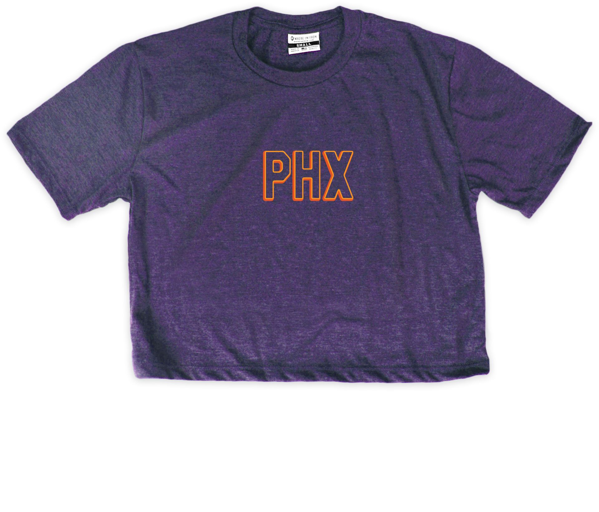 Where I'm From Women's Phoenix City Purple Cropped T-Shirt