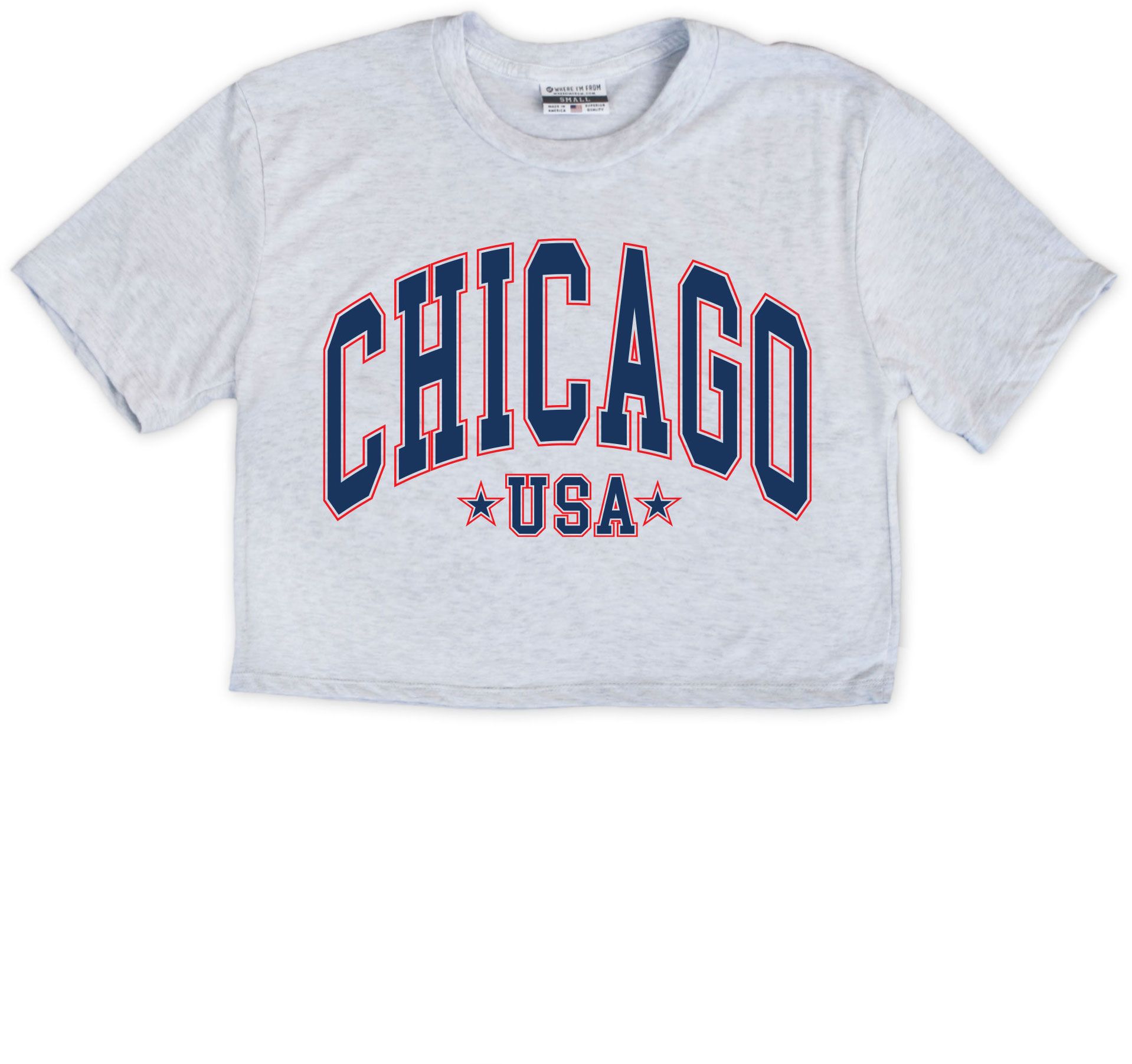 Where I'm From Women's Chicago USA Cropped T-Shirt