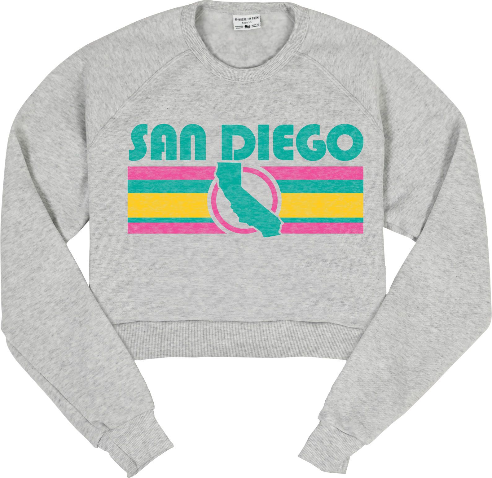 Where I'm From Women's San Diego Slam Diego Cropped Hoodie