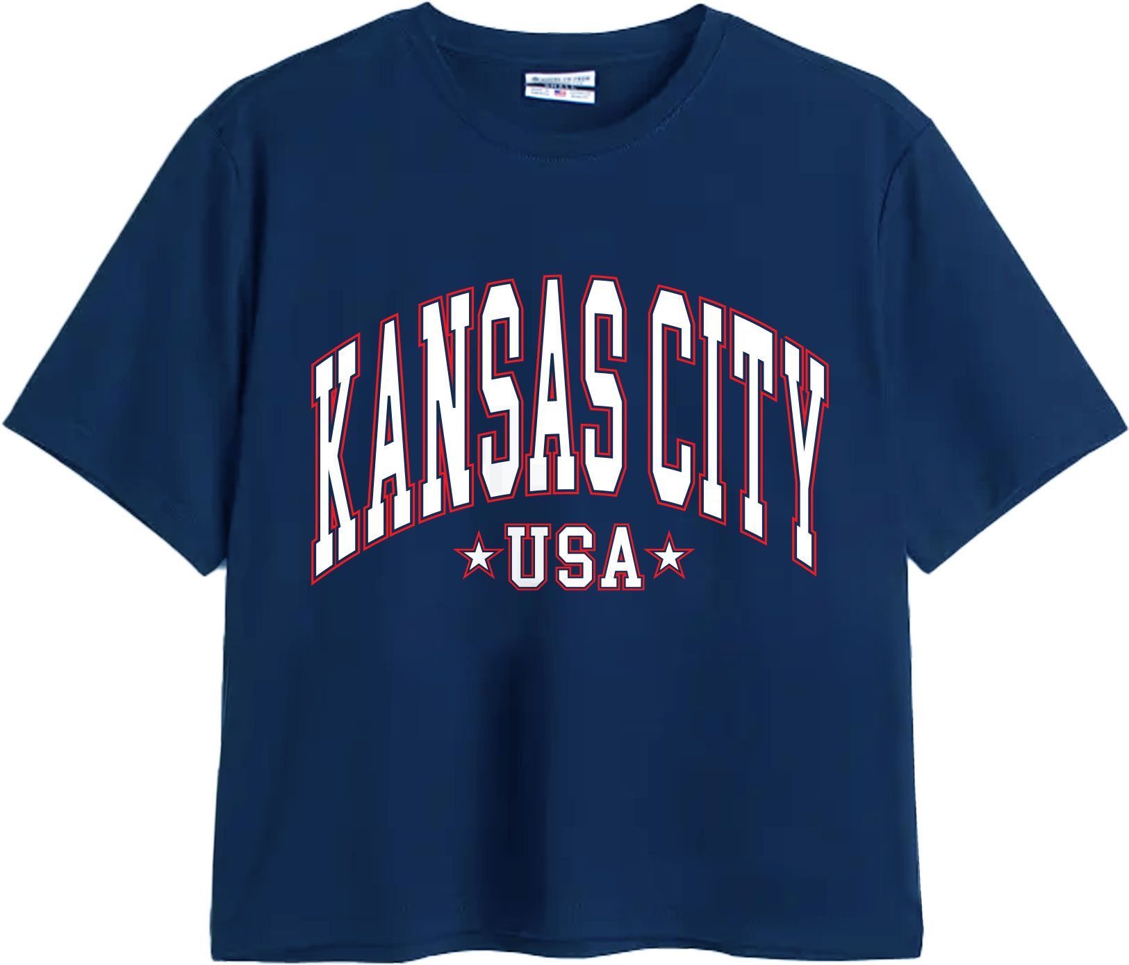 Where I'm From Women's Kansas City Navy USA Easy T-Shirt