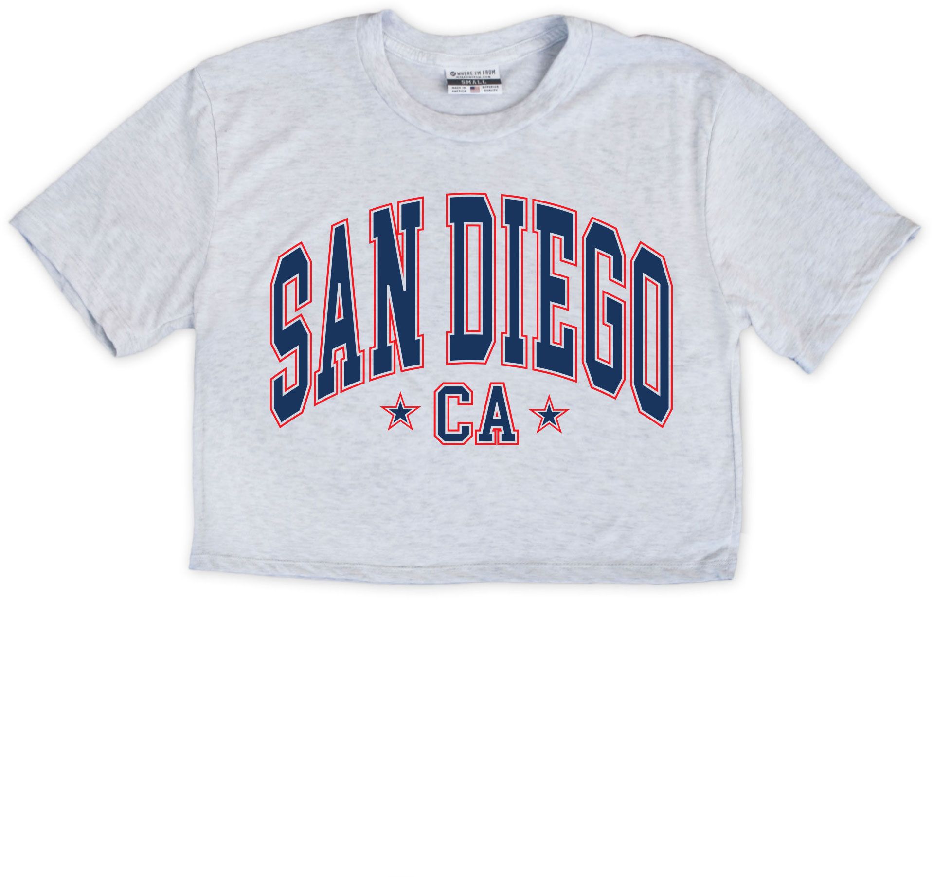 Where I'm From Women's San Diego USA Cropped T-Shirt