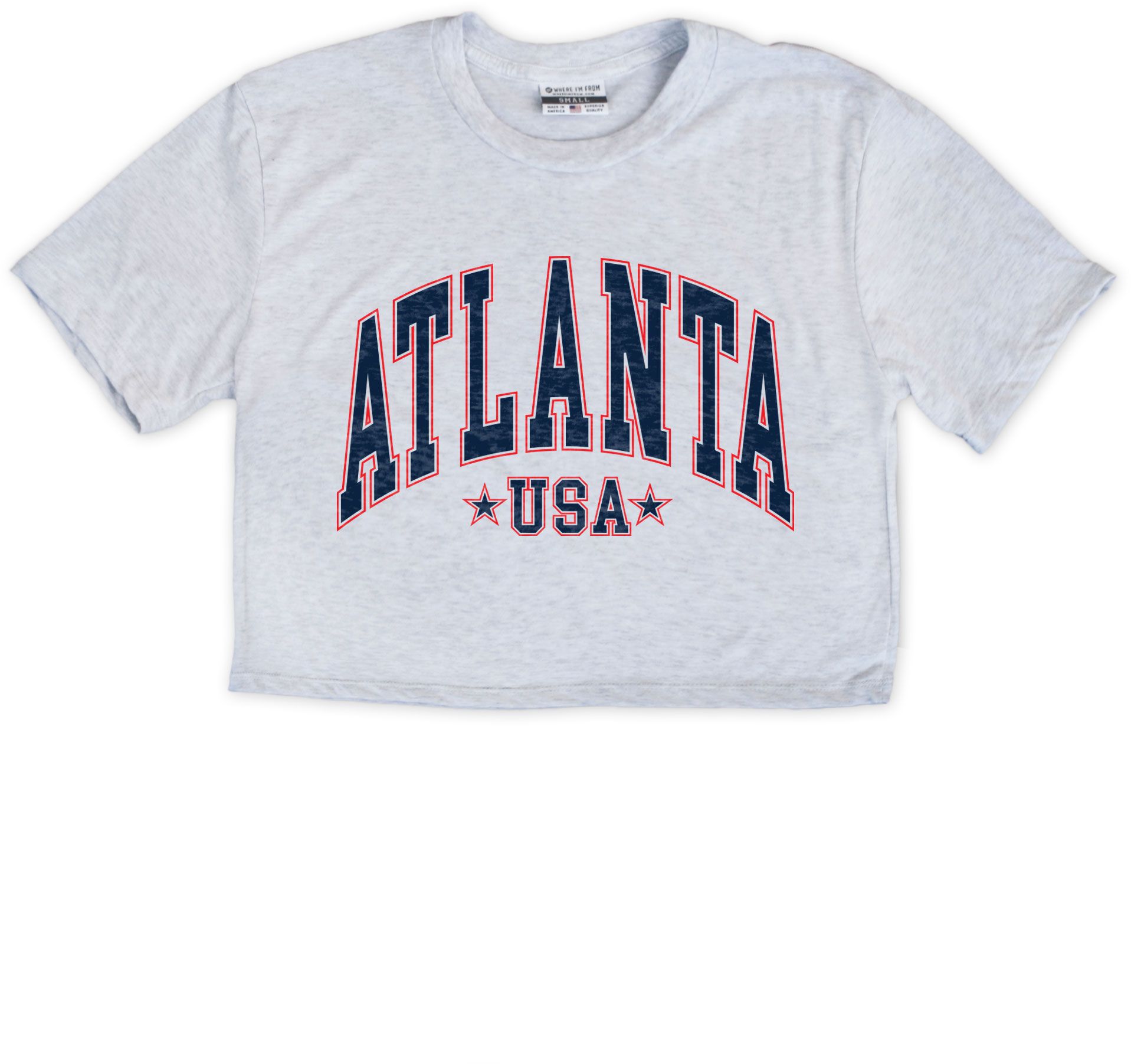 Where I'm From Women's Atlanta USA Cropped T-Shirt