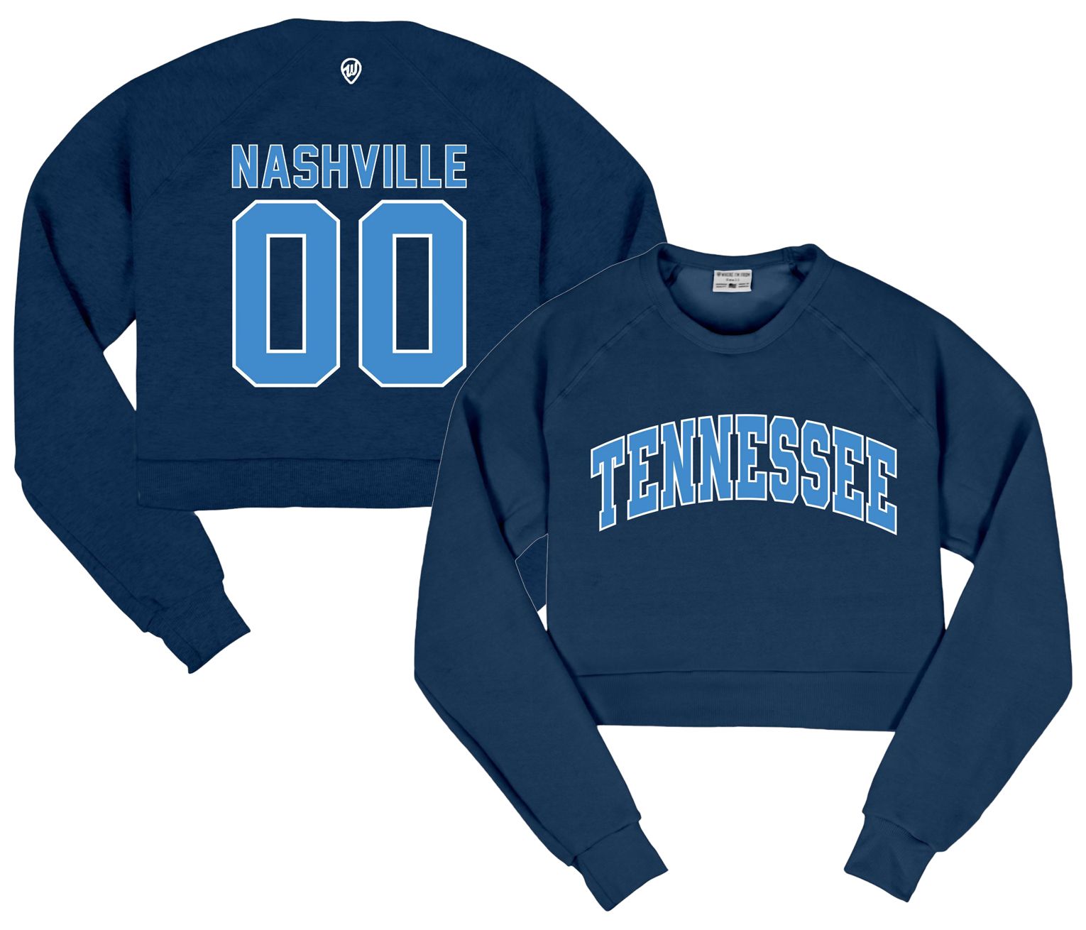 Where I'm From Women's Tennessee 2 Sided Cropped Fleece Sweatshirt