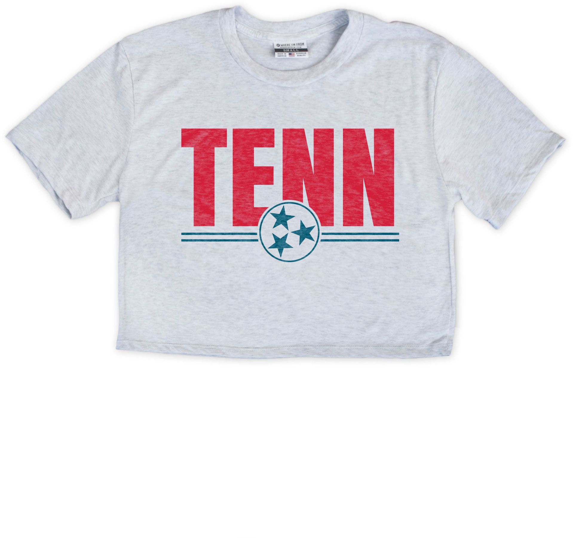 Where I'm From Women's Tennessee Tri Star Cropped T-Shirt