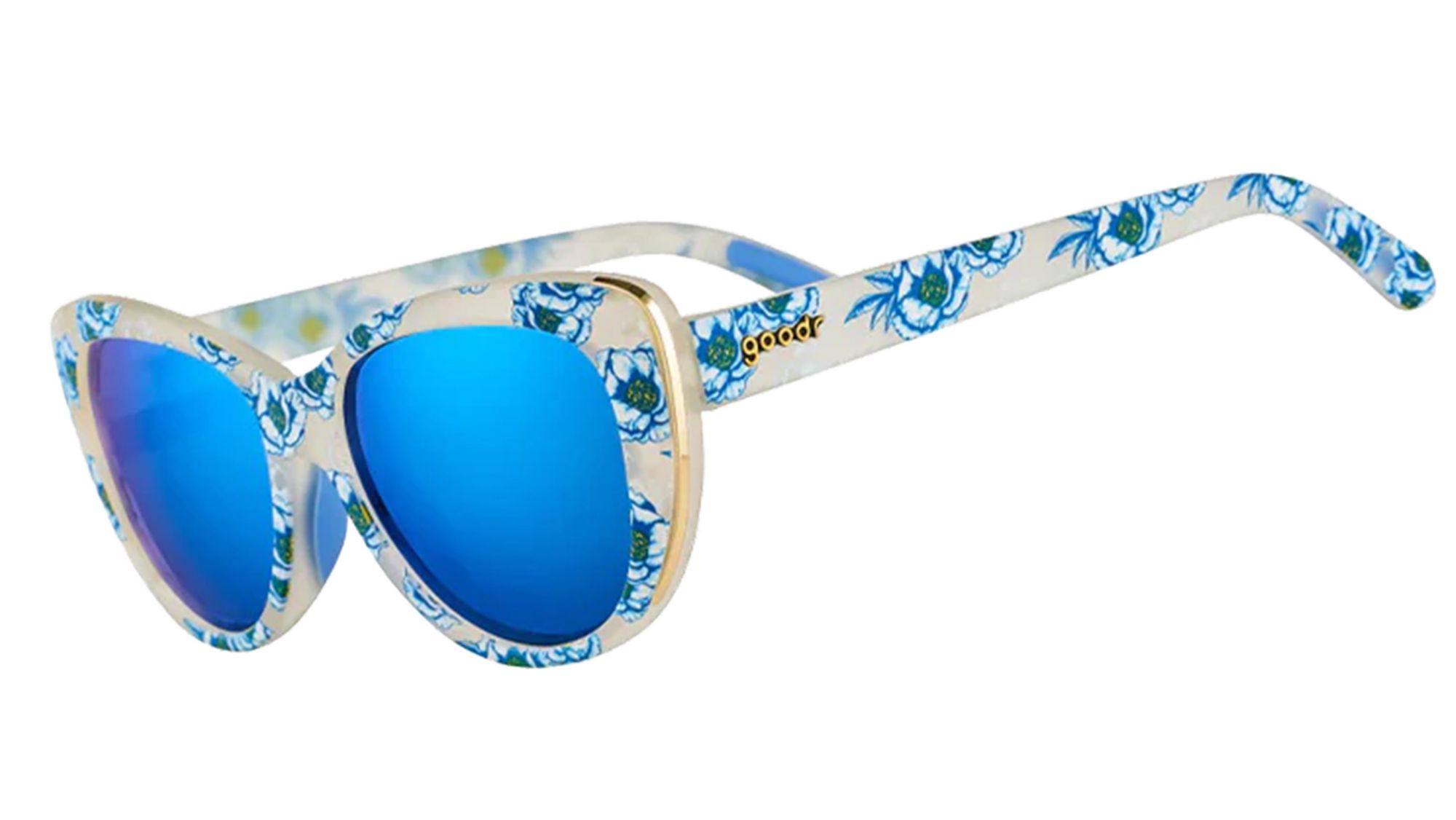 goodr Freshly Picked Cerulean Polarized Reflective Sunglasses