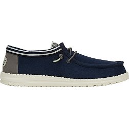 Hey Dude Men's Wally Stretch Midnight Bunker Size 9 Men's Shoes Men's Lace  Up Loafers Comfortable & Light-Weight