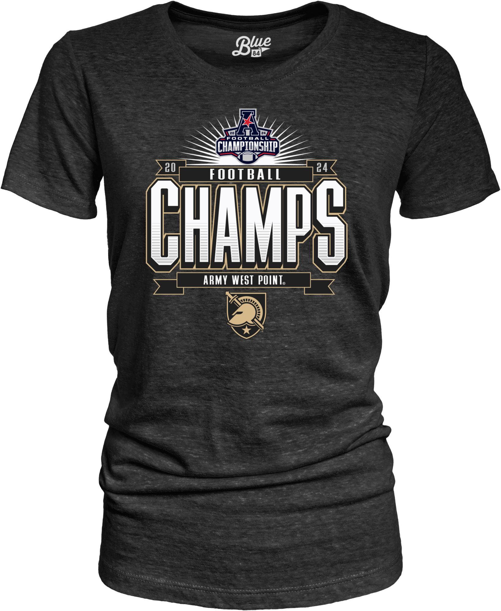 Blue 84 Women's 2024 Conference Champions Army West Point Black Knights Locker Room T-Shirt