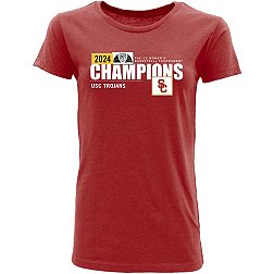 Blue 84 Women's NCAA 2024 Women's Basketball Conference Champions USC Trojans Cardinal Locker Room T-Shirt