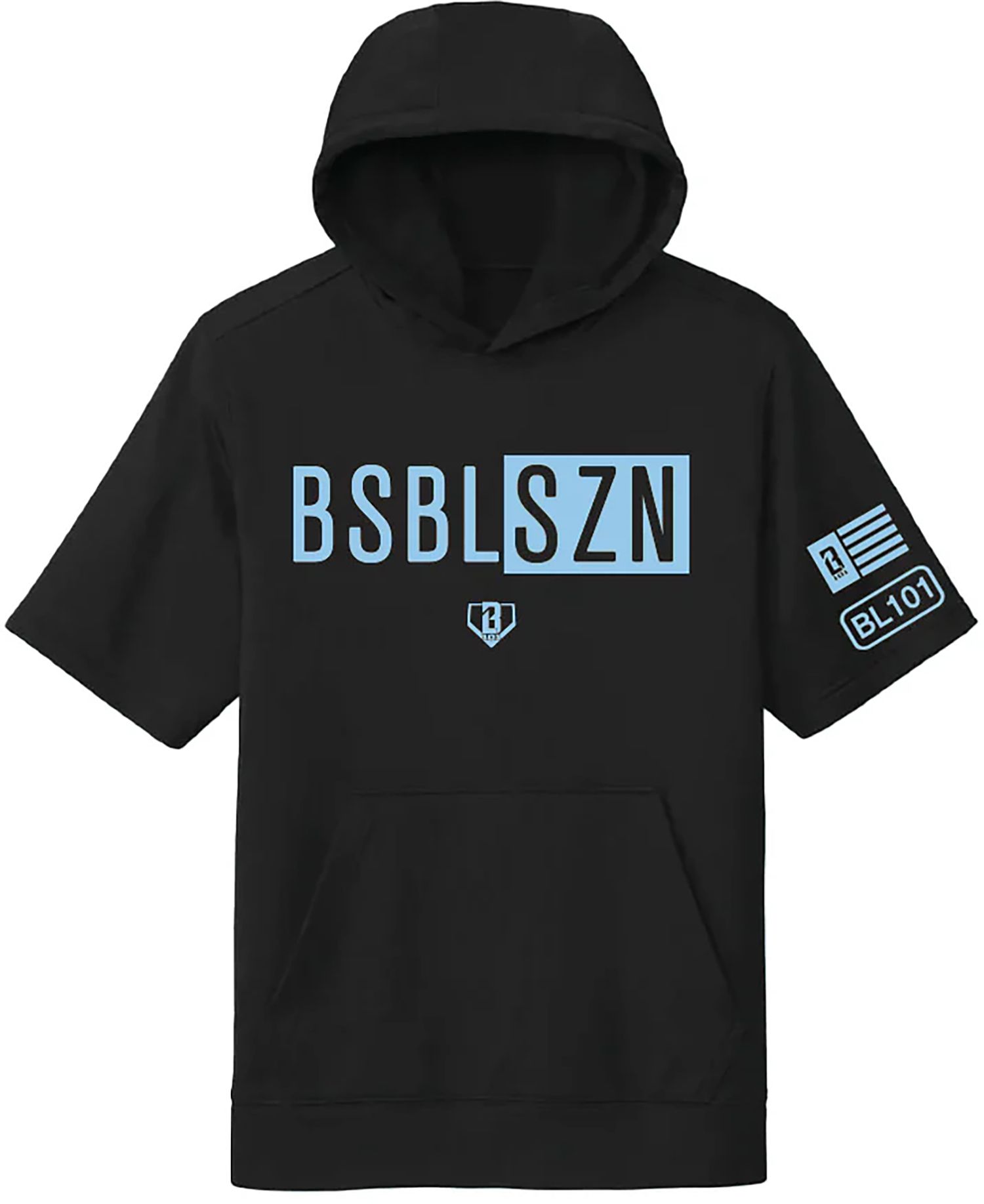 Baseball Lifestyle 101 Boys' BSBL-SZN V2 Short Sleeve Hoodie
