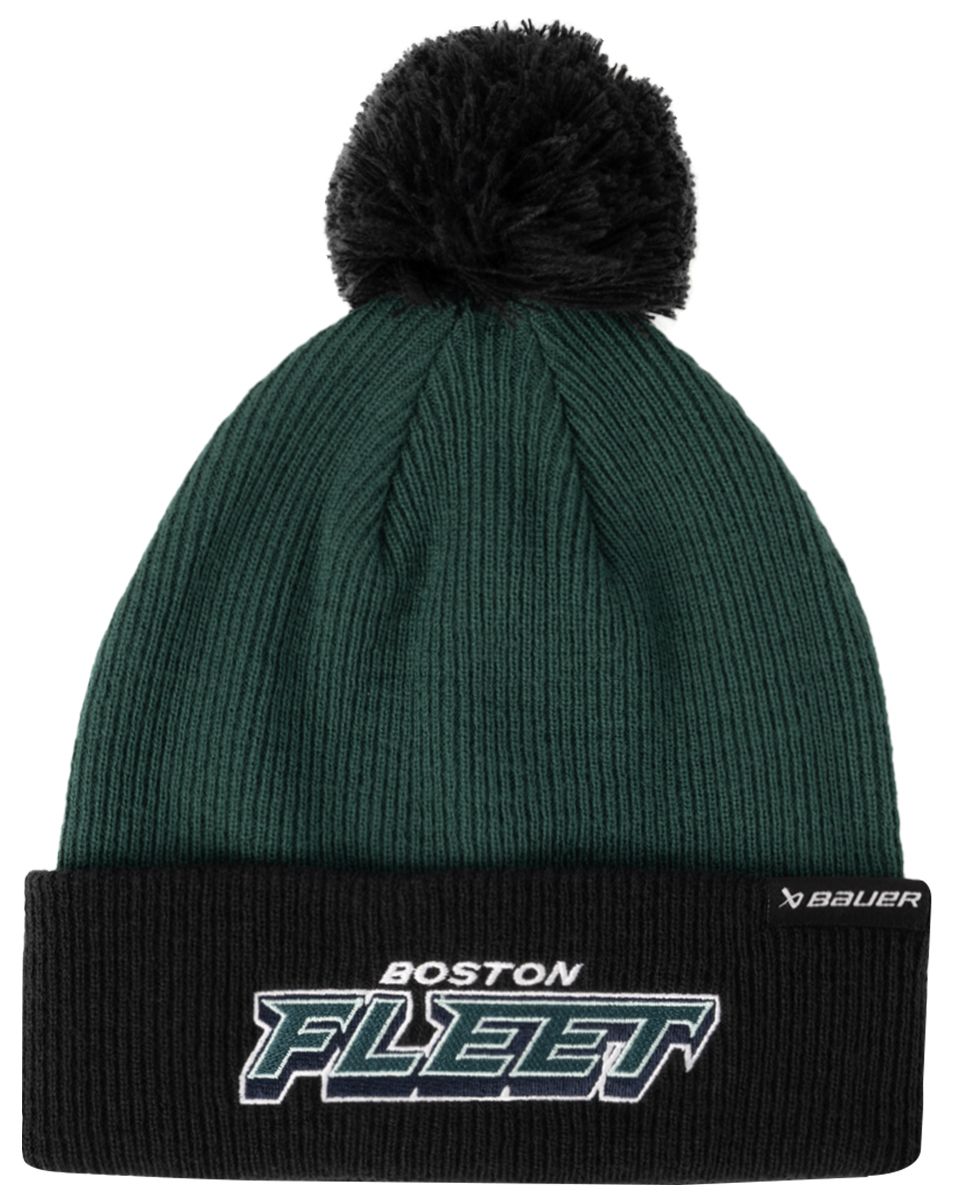Bauer Adult PWHL Boston Fleet Green Knit Pom Beanie