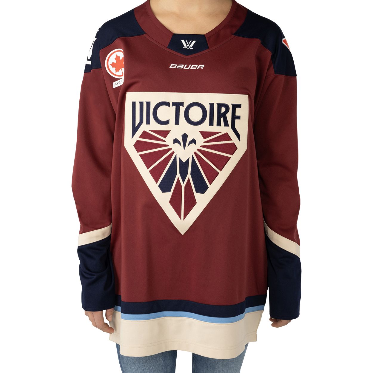 Bauer Men's PWHL Montreal Victoire Maroon Authentic Jersey