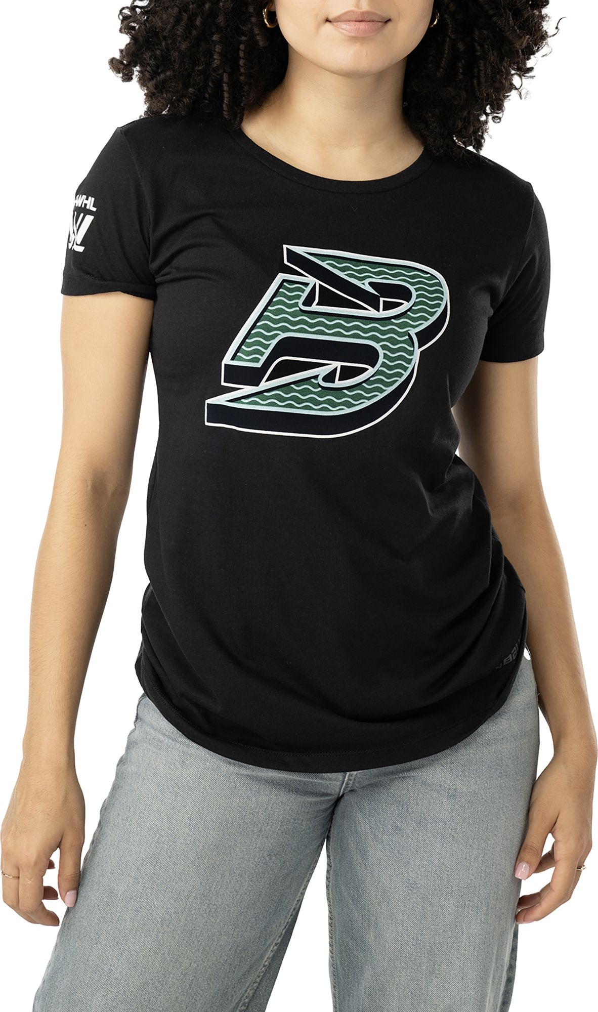 Bauer Women's PWHL Boston Fleet Black Graphic T-Shirt