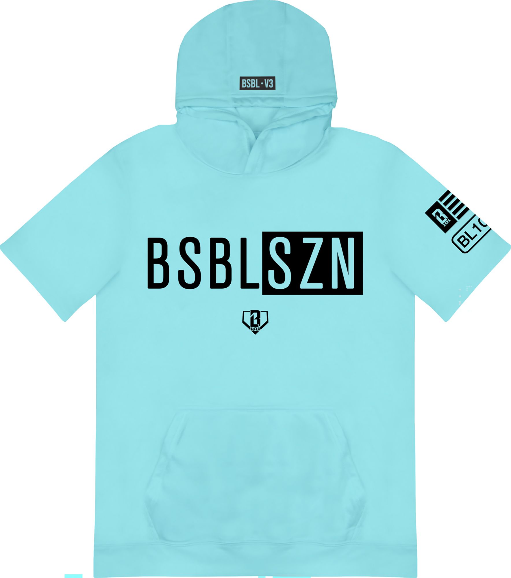 Baseball Lifestyle 101 Boys' BSBL-SZN V3 Short Sleeve Hoodie