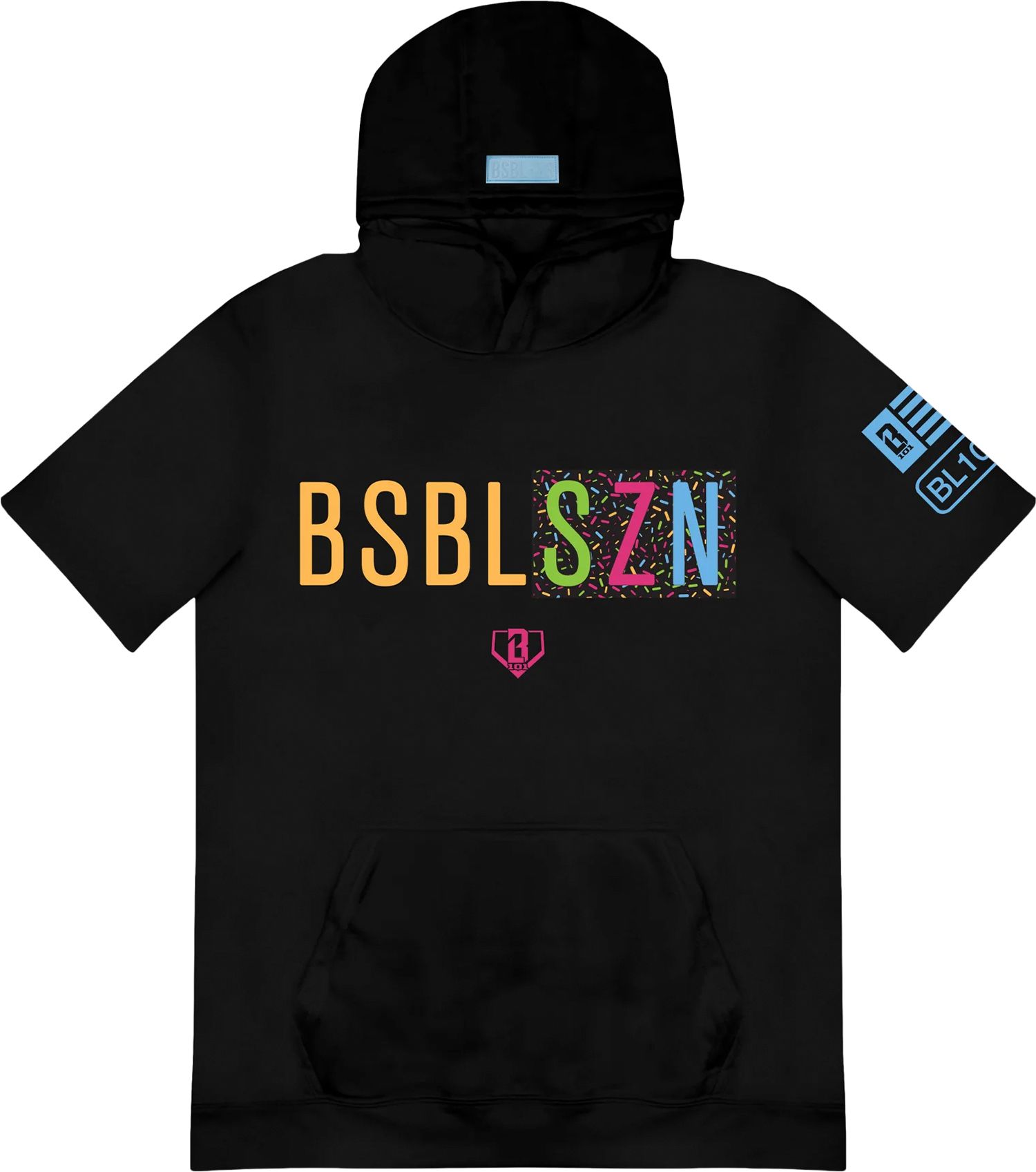 Baseball Lifestyle 101 Men's BSBL-SZN V3 Short Sleeve Hoodie
