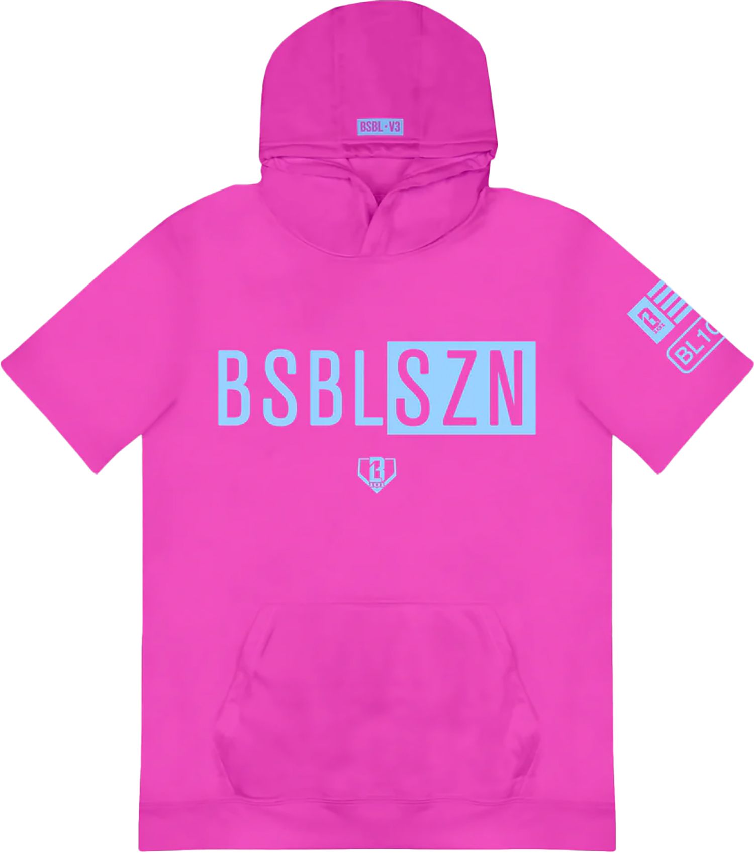 Baseball Lifestyle 101 Men's BSBL-SZN V3 Short Sleeve Hoodie