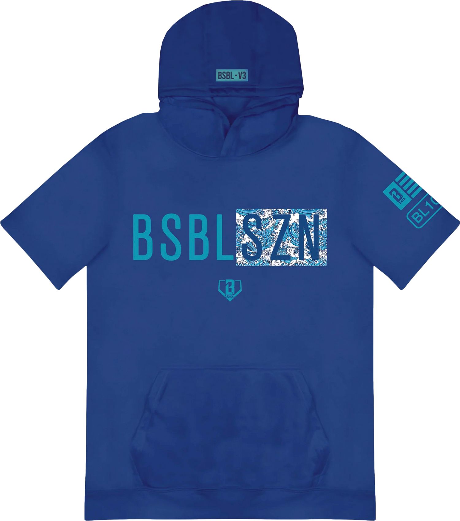Baseball Lifestyle 101 Men's BSBL-SZN V3 Short Sleeve Hoodie