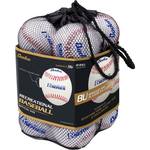 12 Balles De Baseball Dick's – Cuir, Taille Officielle 9'', Coutures Surélevées