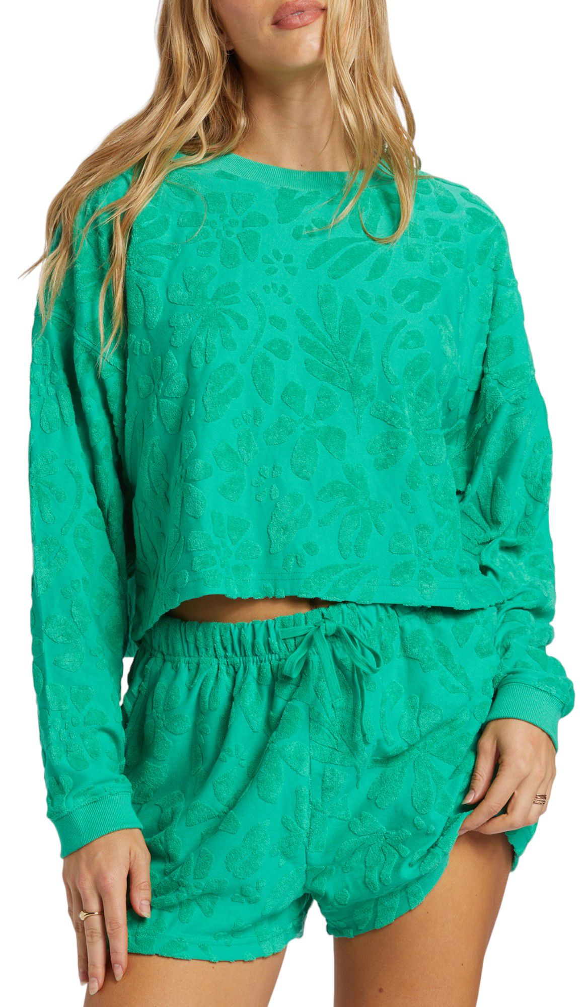 Billabong Women's Loosen Up Crewneck Sweatshirt - Green