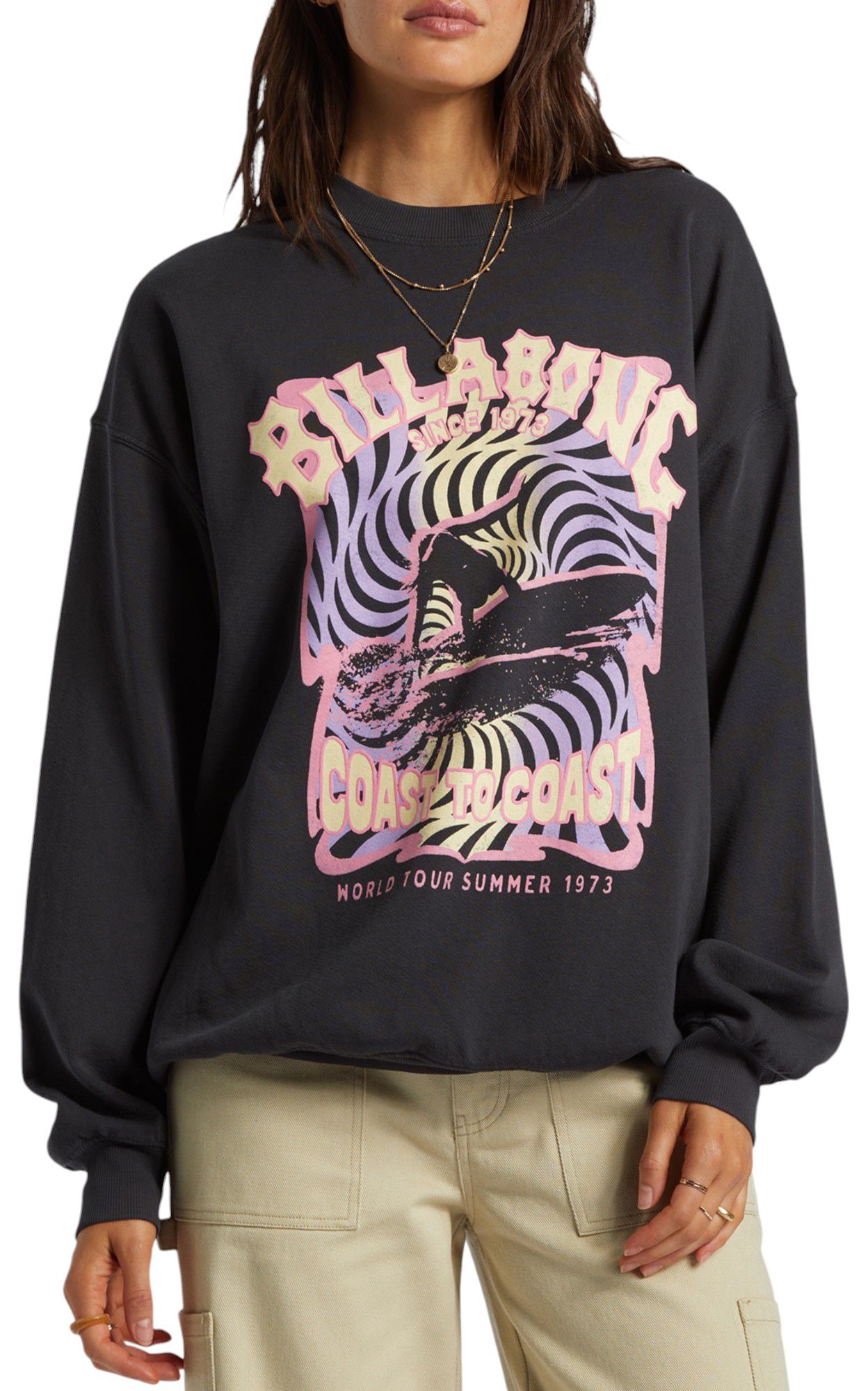 Billabong Women's Ride In Crewneck Sweatshirt