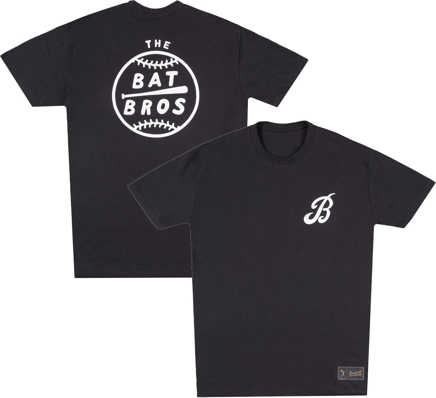 Baseballism x Bat Bros Men's Script Baseball T-Shirt