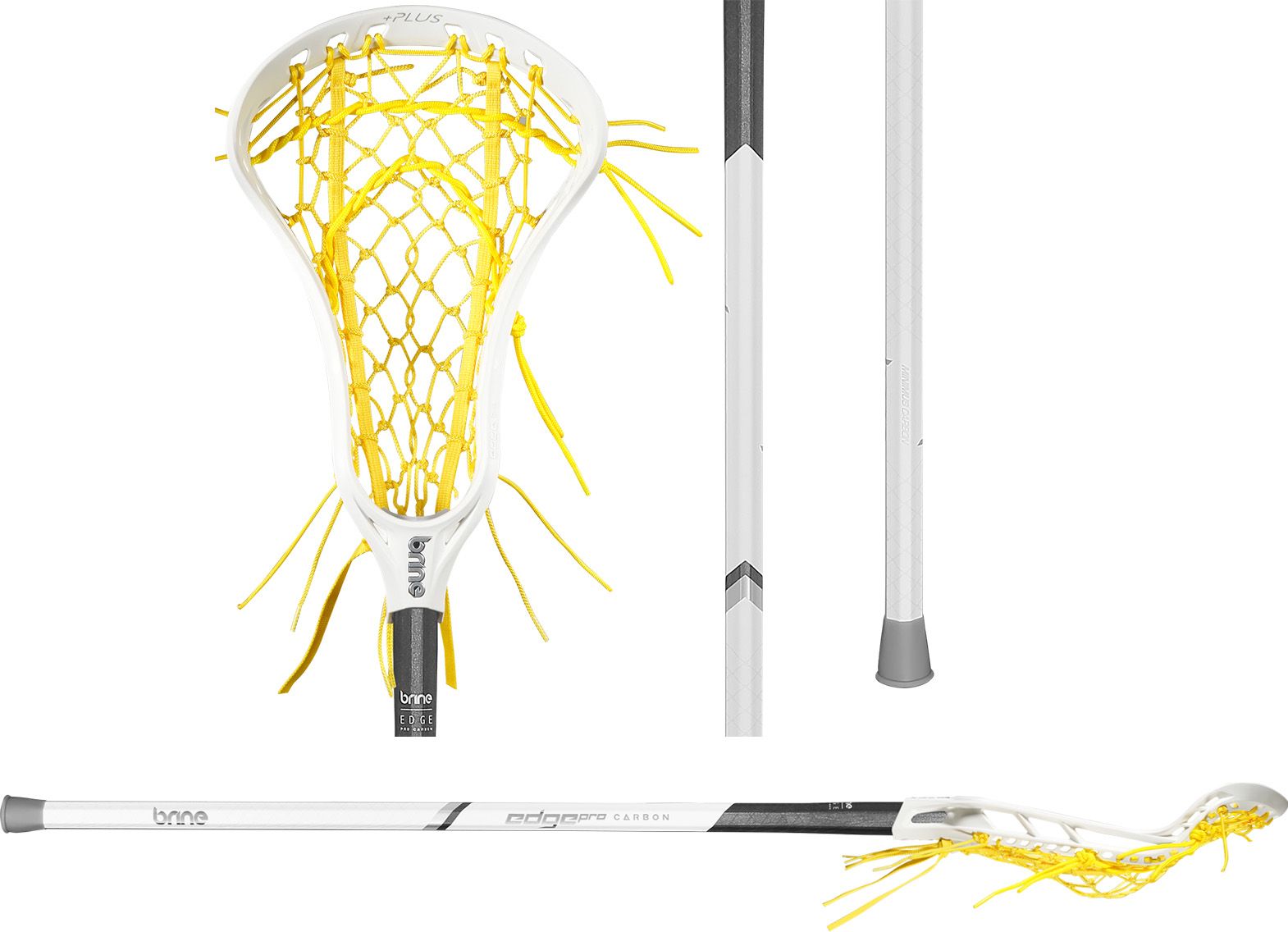 Brine Women's Edge Pro + Minimus Lacrosse Stick head with Web-X + Mesh