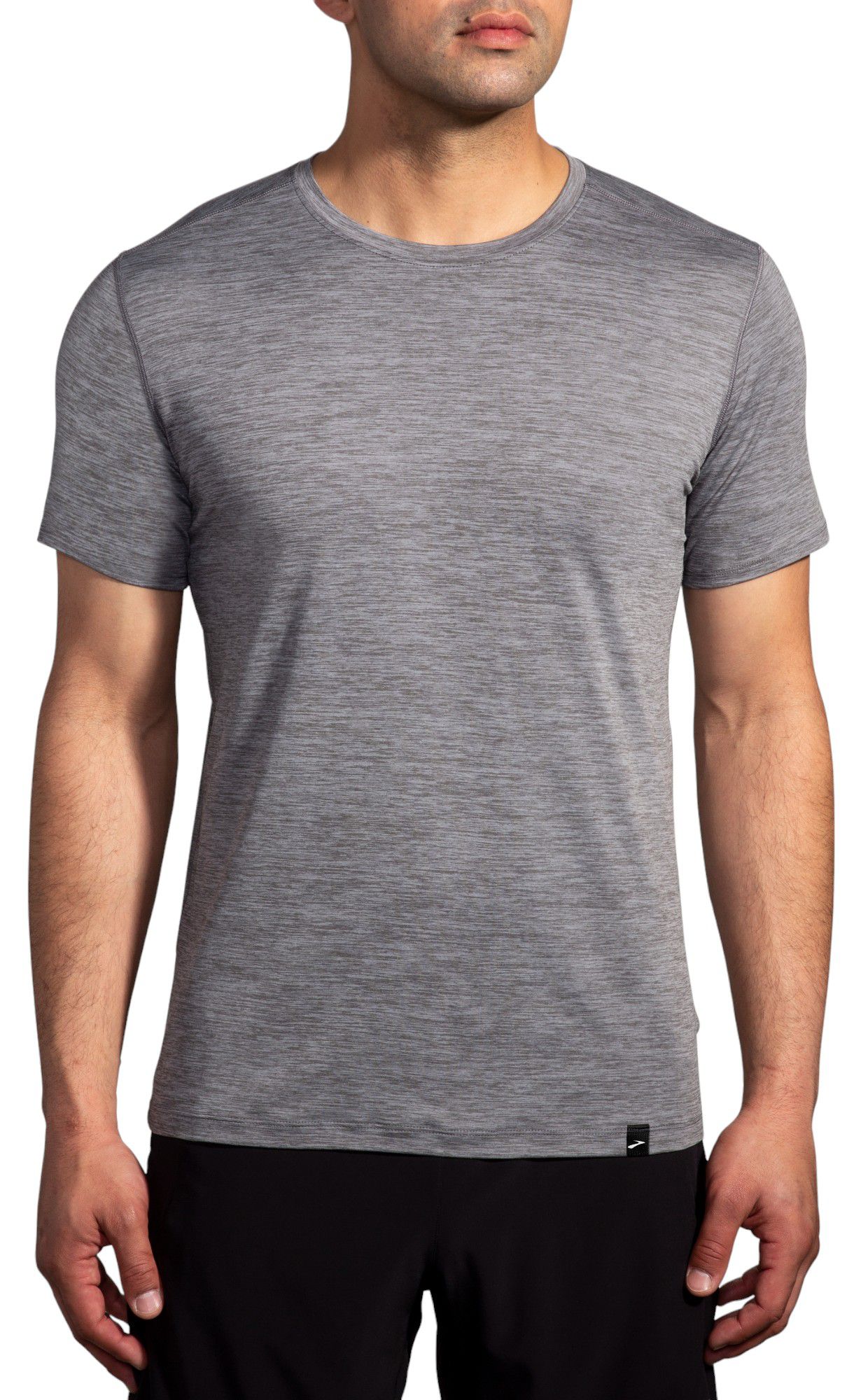 Brooks Men's Luxe Short Sleeve Shirt Charcoal thumbnail