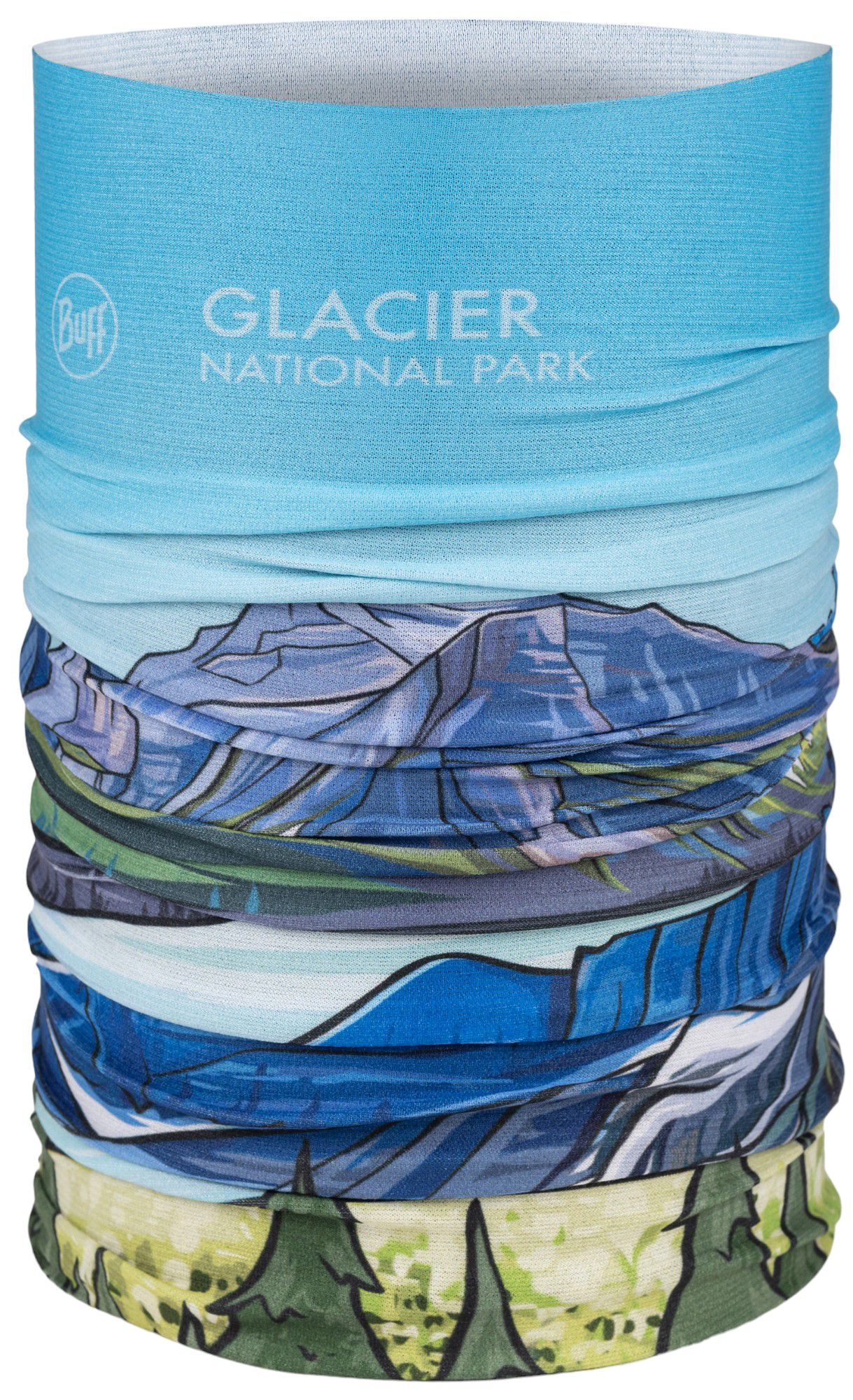 Buff Glacier National Park Coolnet UV Neck Gaiter, Women