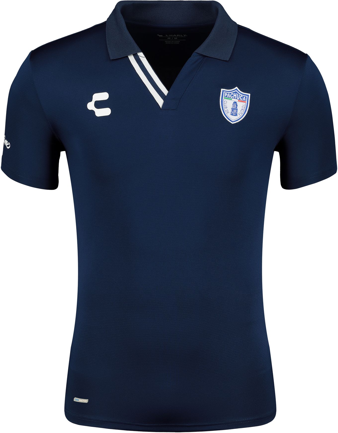 Charly Men's CF Pachuca 2024-2025 Team Logo Blue Polo