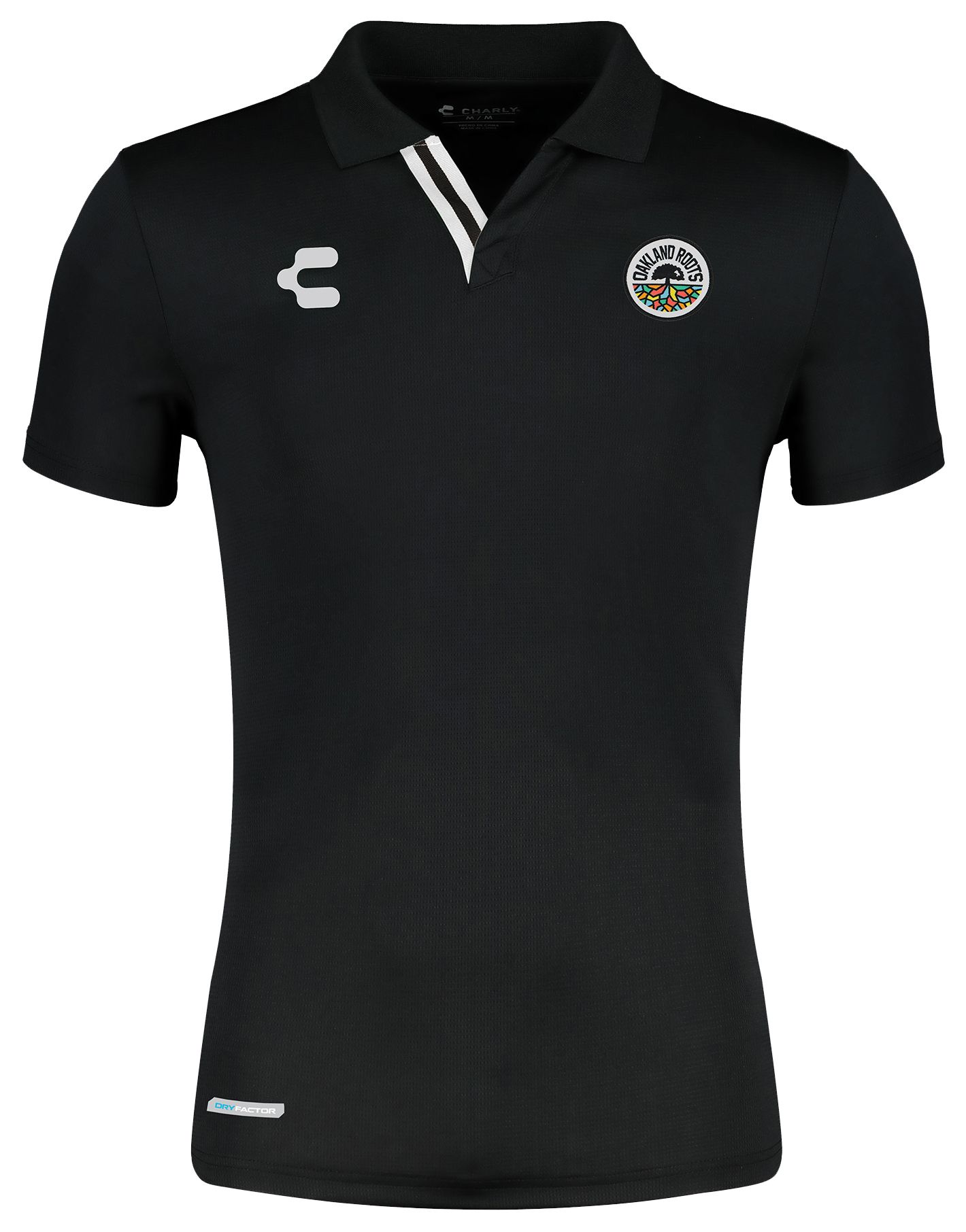Charly Adult Oakland Roots SC 2024 Champions Black Polo