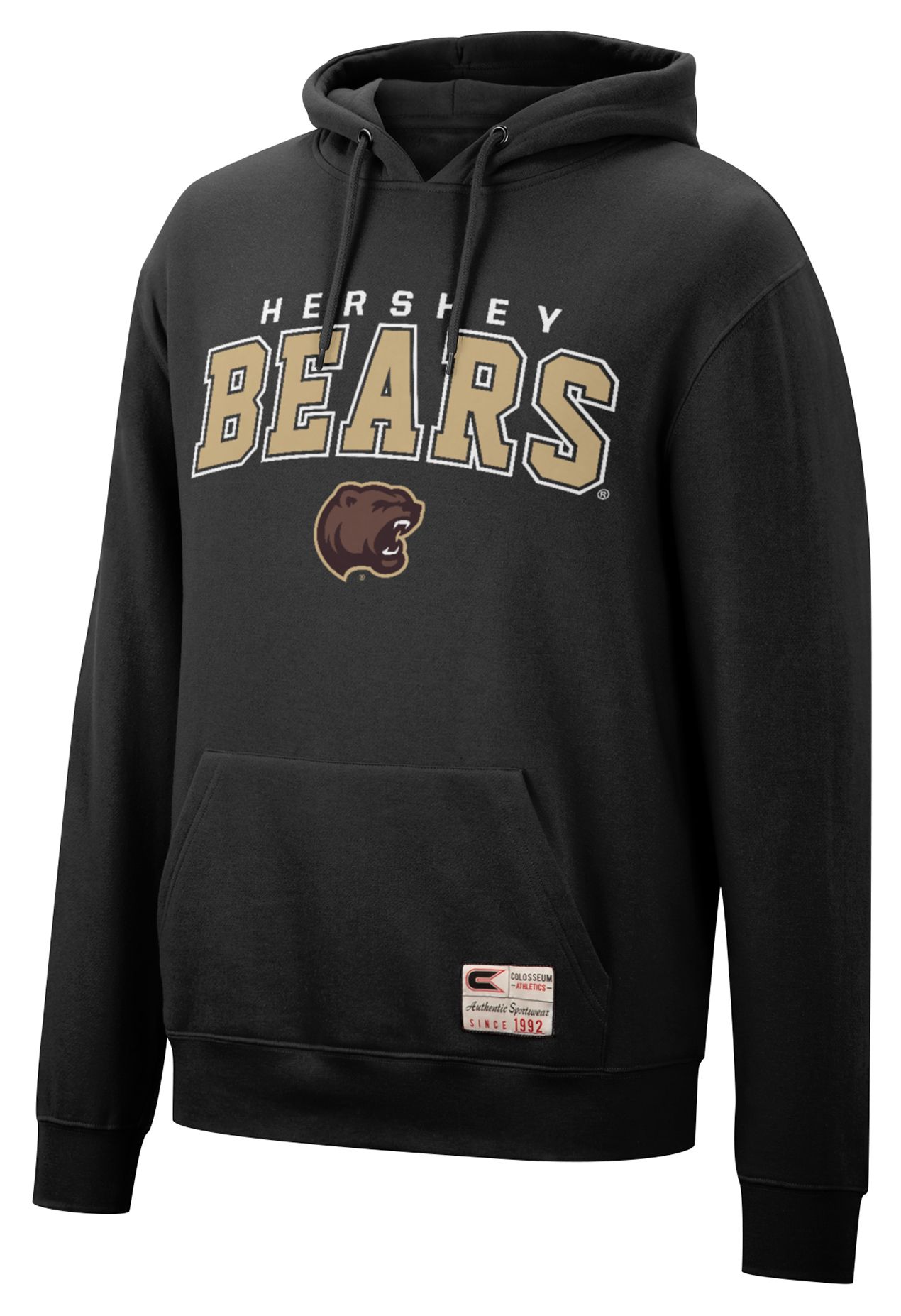 Colosseum Athletics Men's Hershey Bears Black Authentic Pullover Hoodie