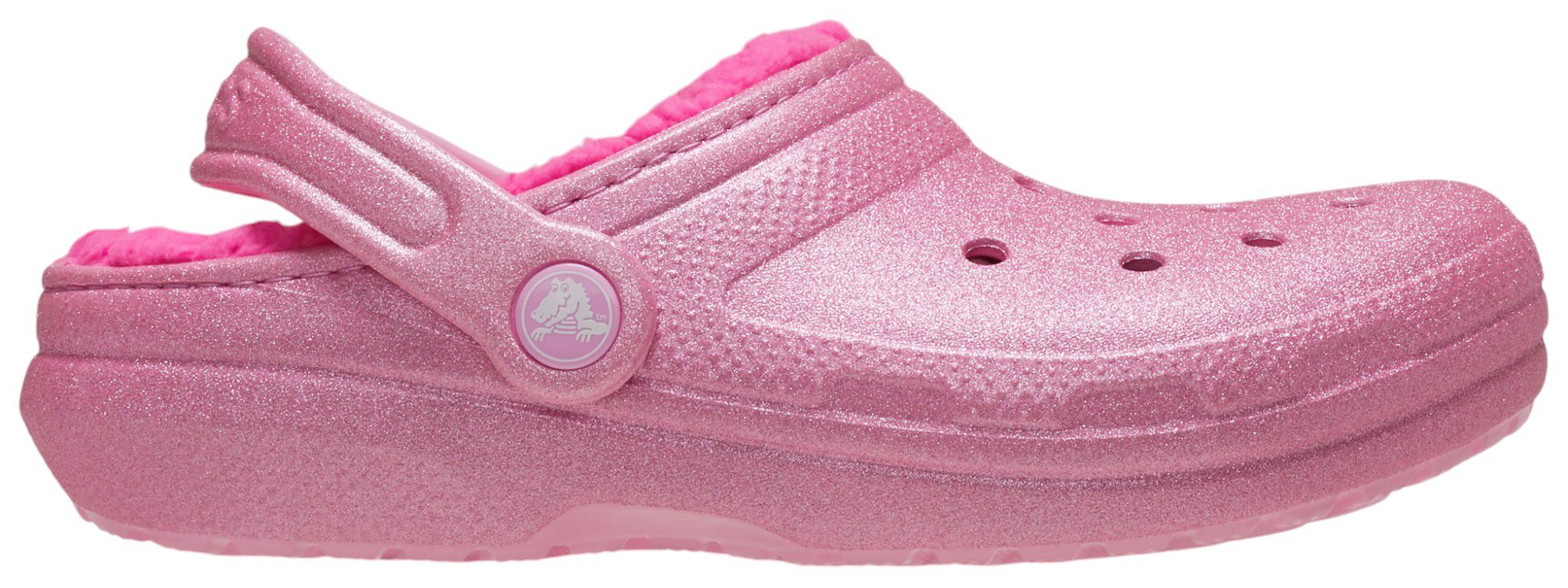 Crocs Toddler Classic Lined Glitter Clogs