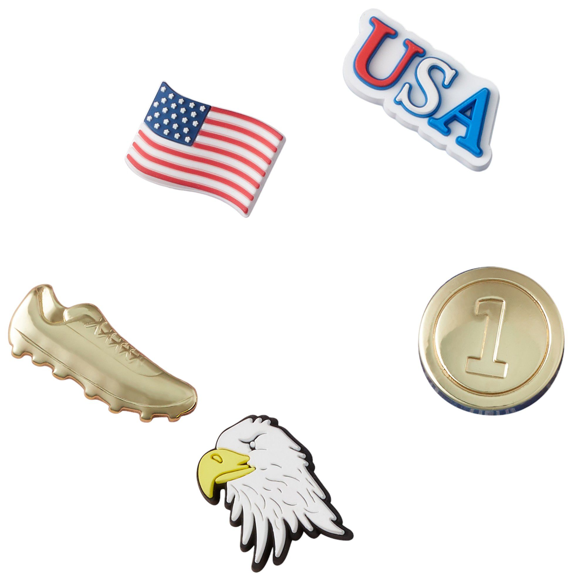 Crocs Jibbitz Team USA - 5 Pack