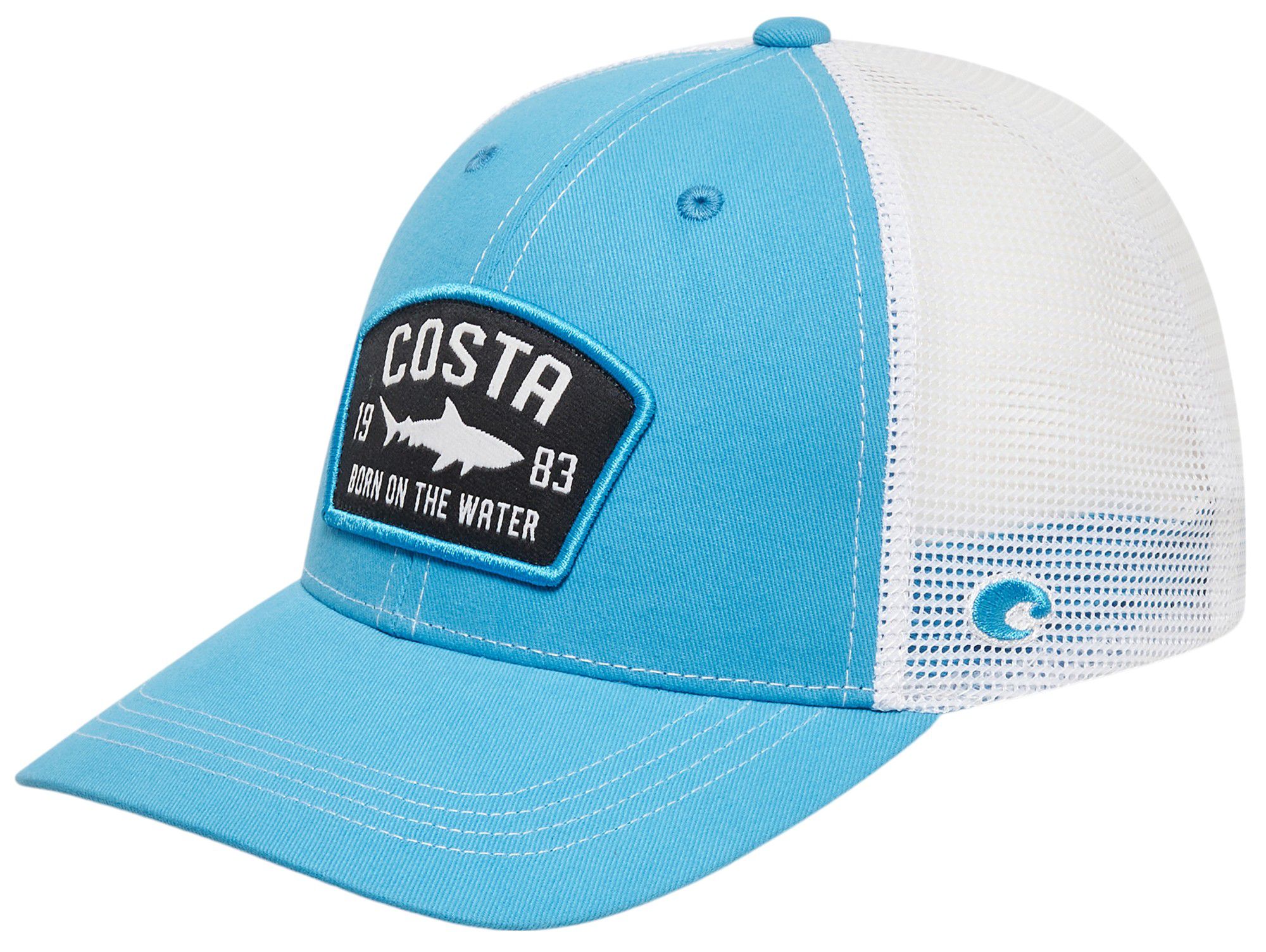 Costa Del Mar Chatham Shark Twill Trucker Hat