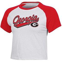 Champion Women's South Carolina Gamecocks White Cropped Baseball T-Shirt