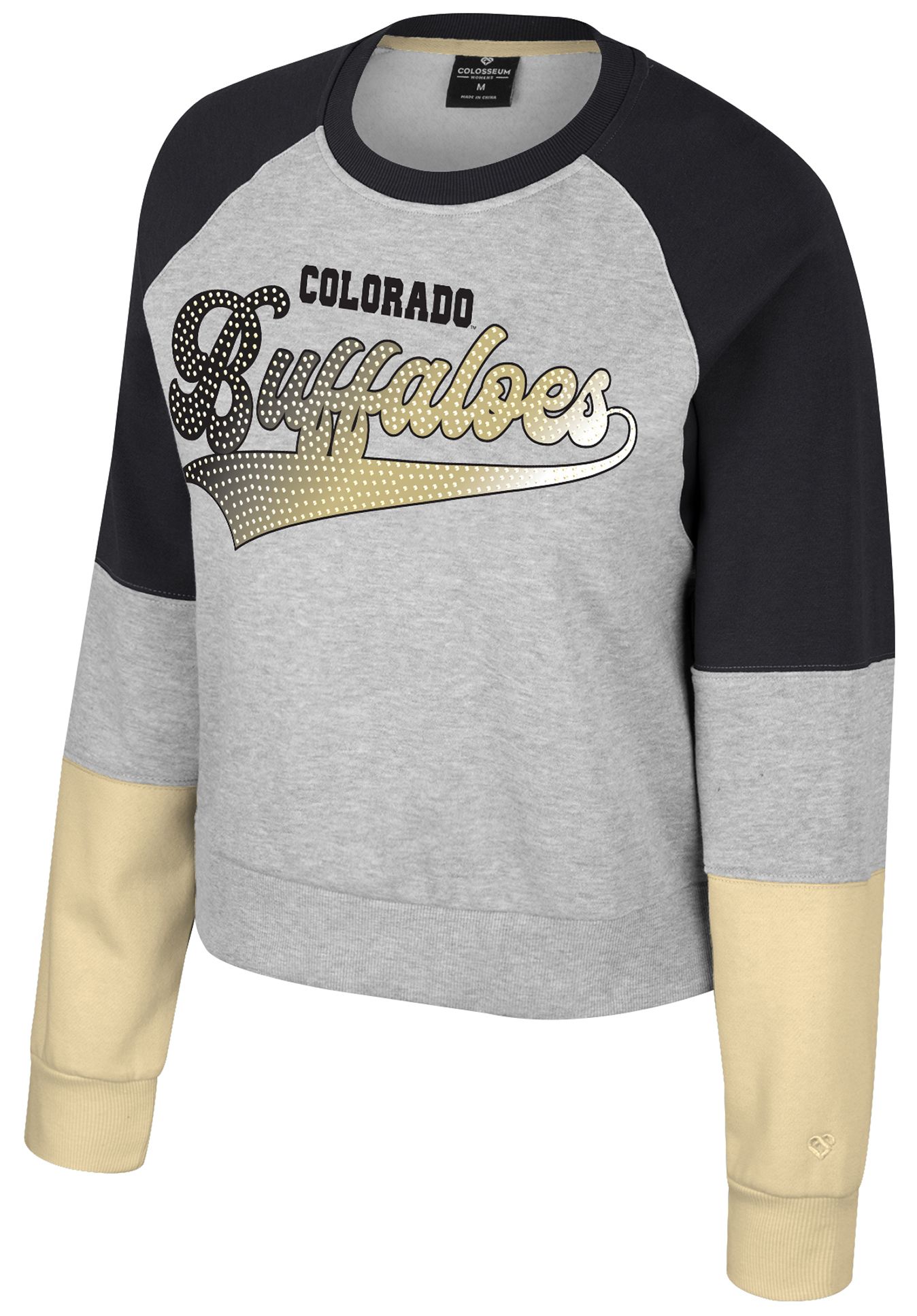 Colosseum Girls' Colorado Buffaloes Heather Grey Katinka Pullover Hoodie