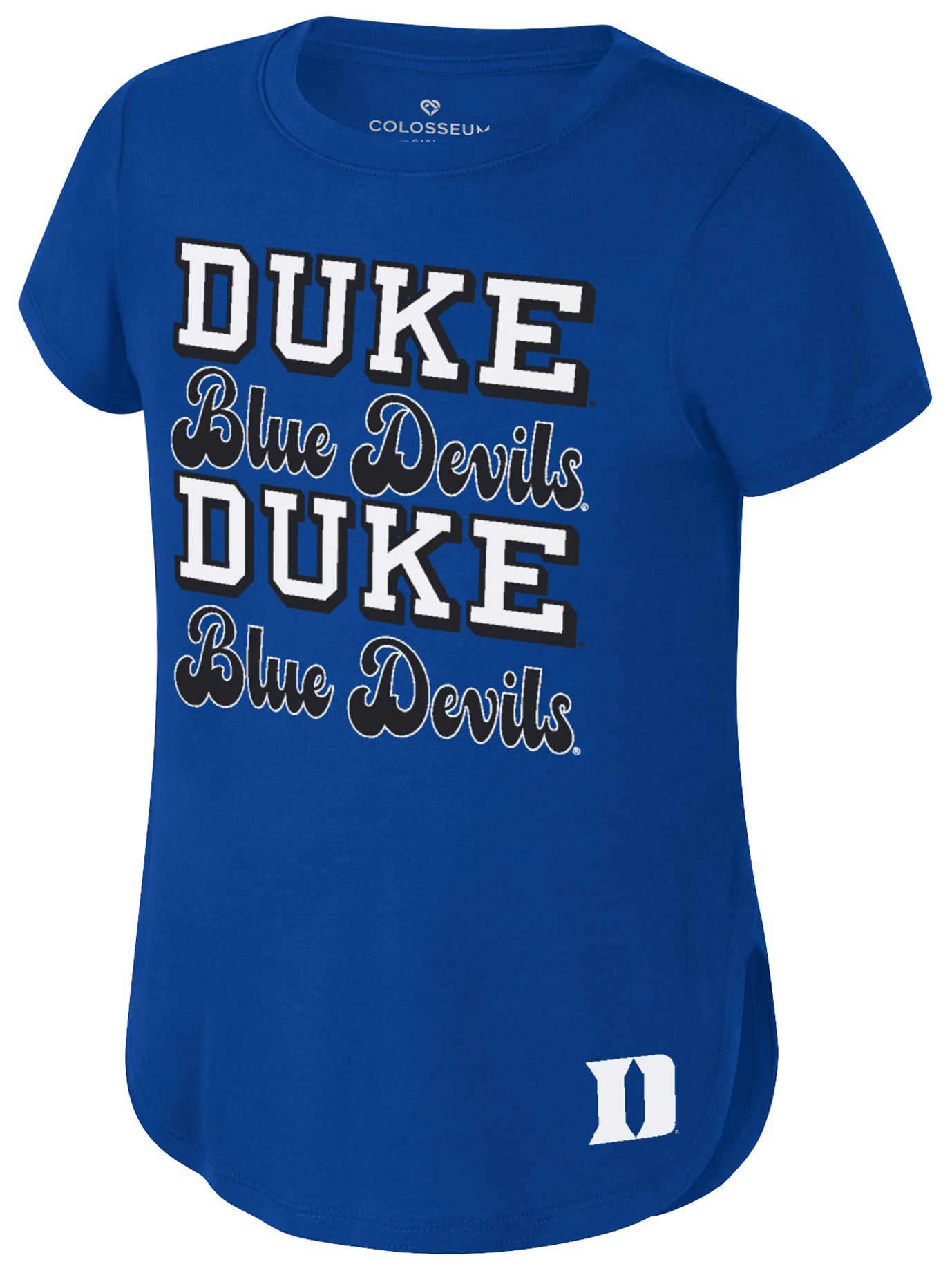 Colosseum Girls' Duke Blue Devils Royal Rogan T-Shirt