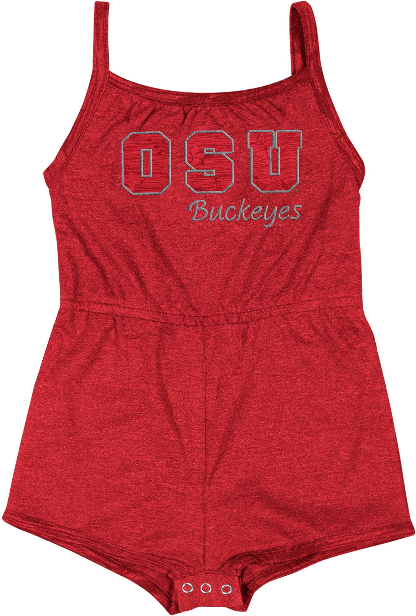 Colosseum Infant Ohio State Buckeyes Red Elemental Romper