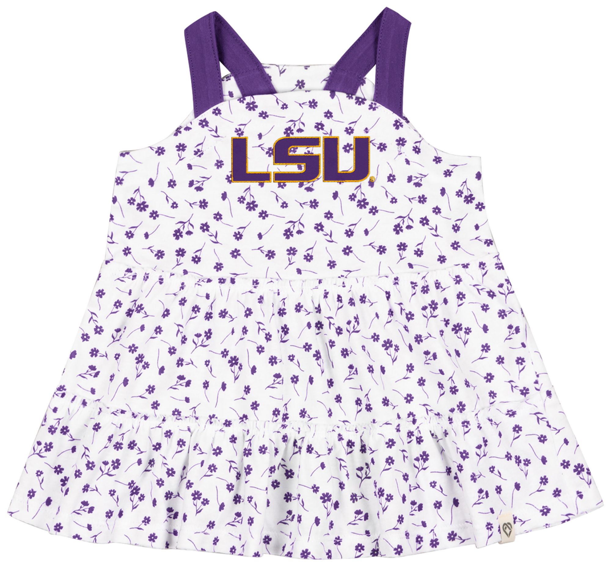 Colosseum Infant LSU Tigers Purple Floral Dress