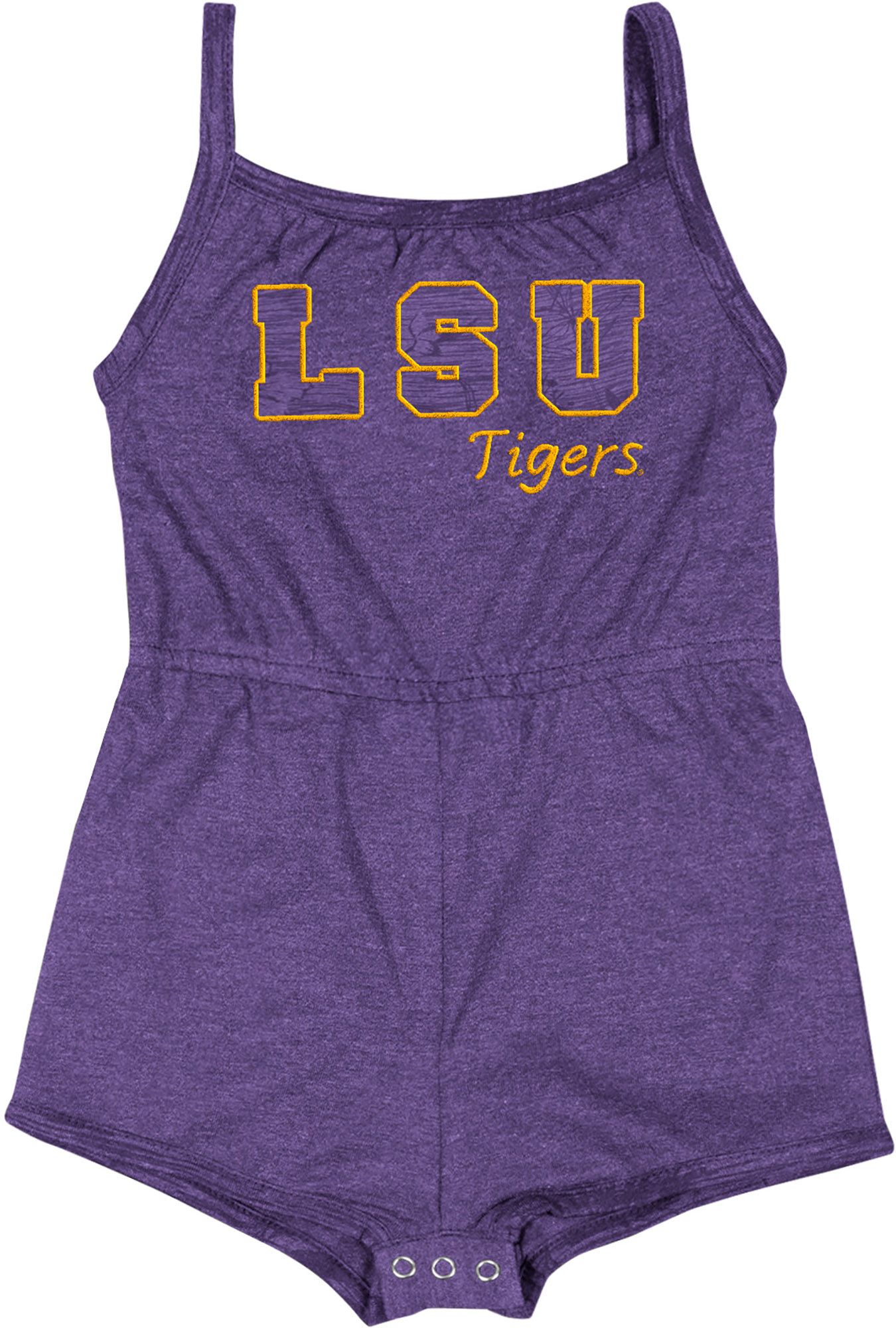 Colosseum Infant LSU Tigers Purple Elemental Romper