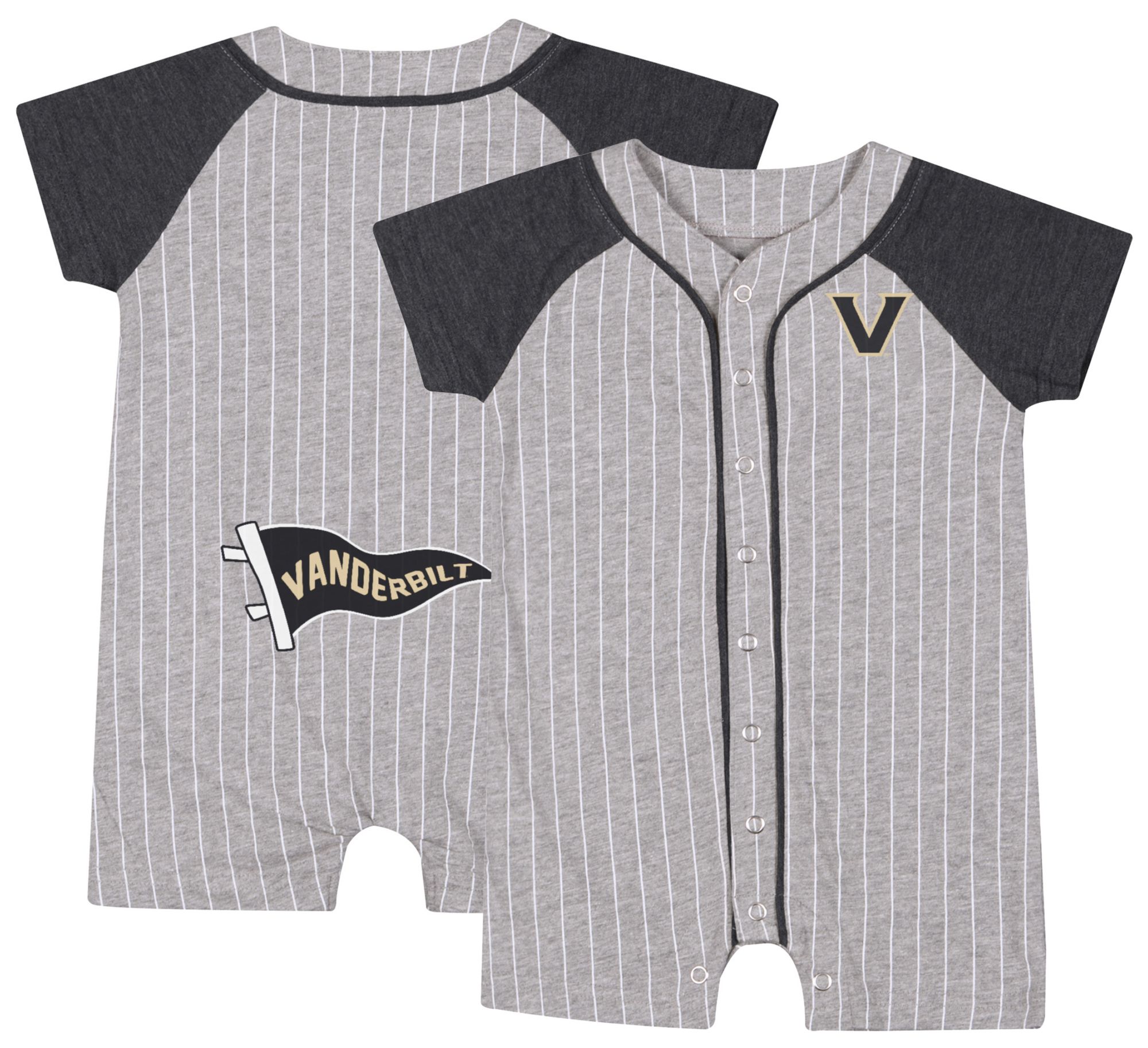 Colosseum Infant Vanderbilt Commodores Heather Grey Airball Romper