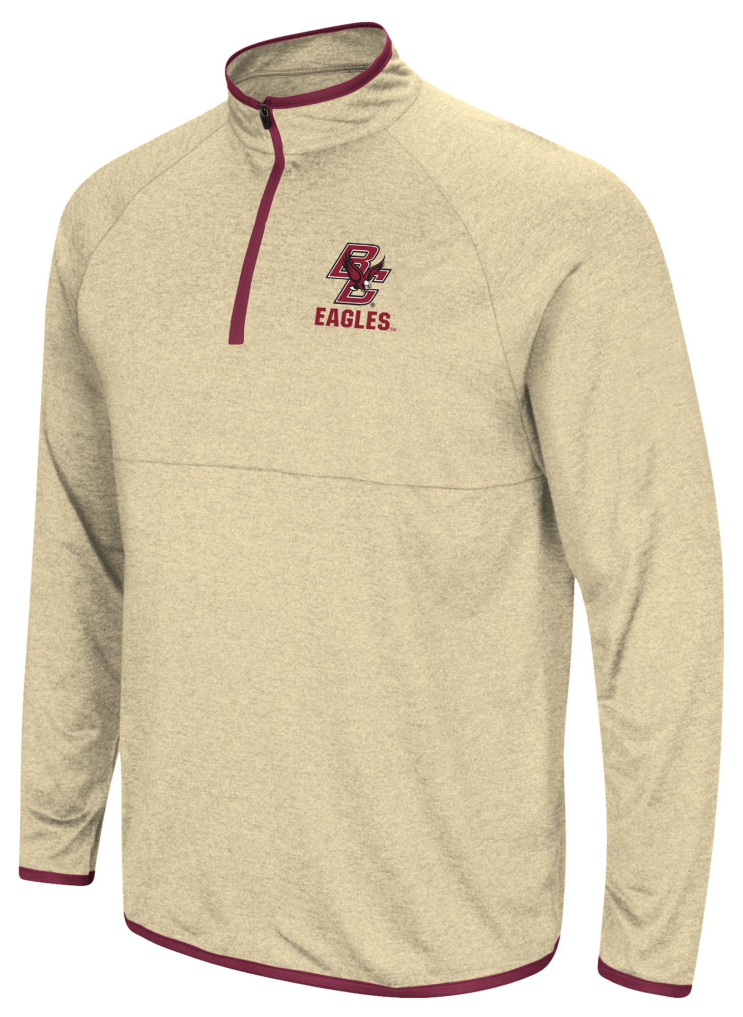 Colosseum Men's Boston College Eagles Vegas Gold 1/4 Zip Pullover