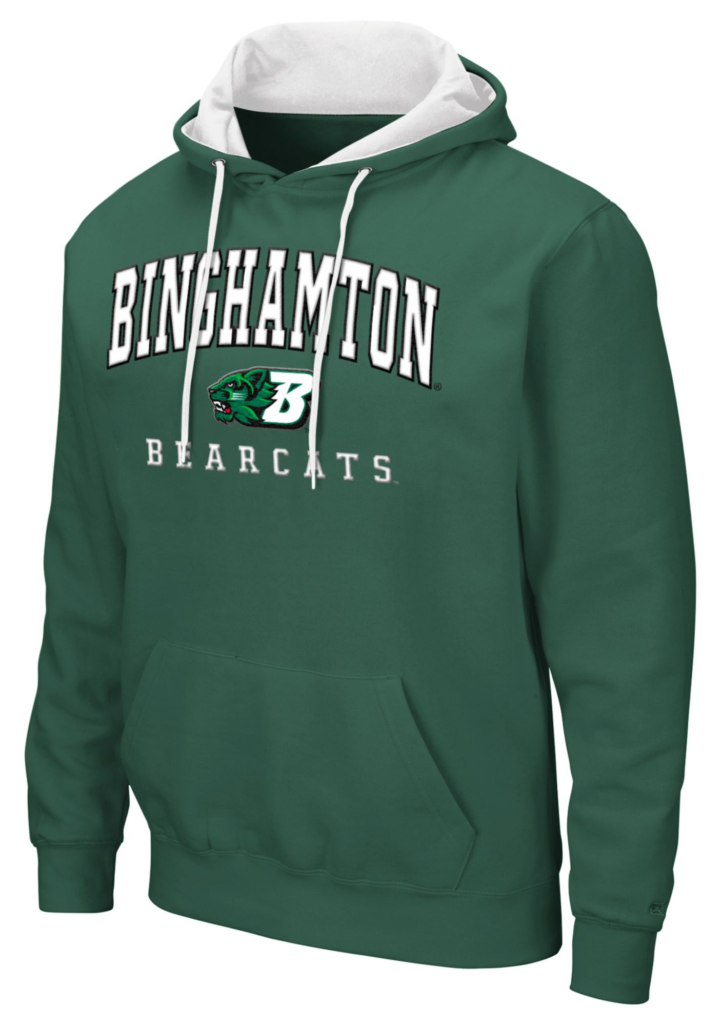 Colosseum Men's Binghamton Bearcats Green Pullover Hoodie