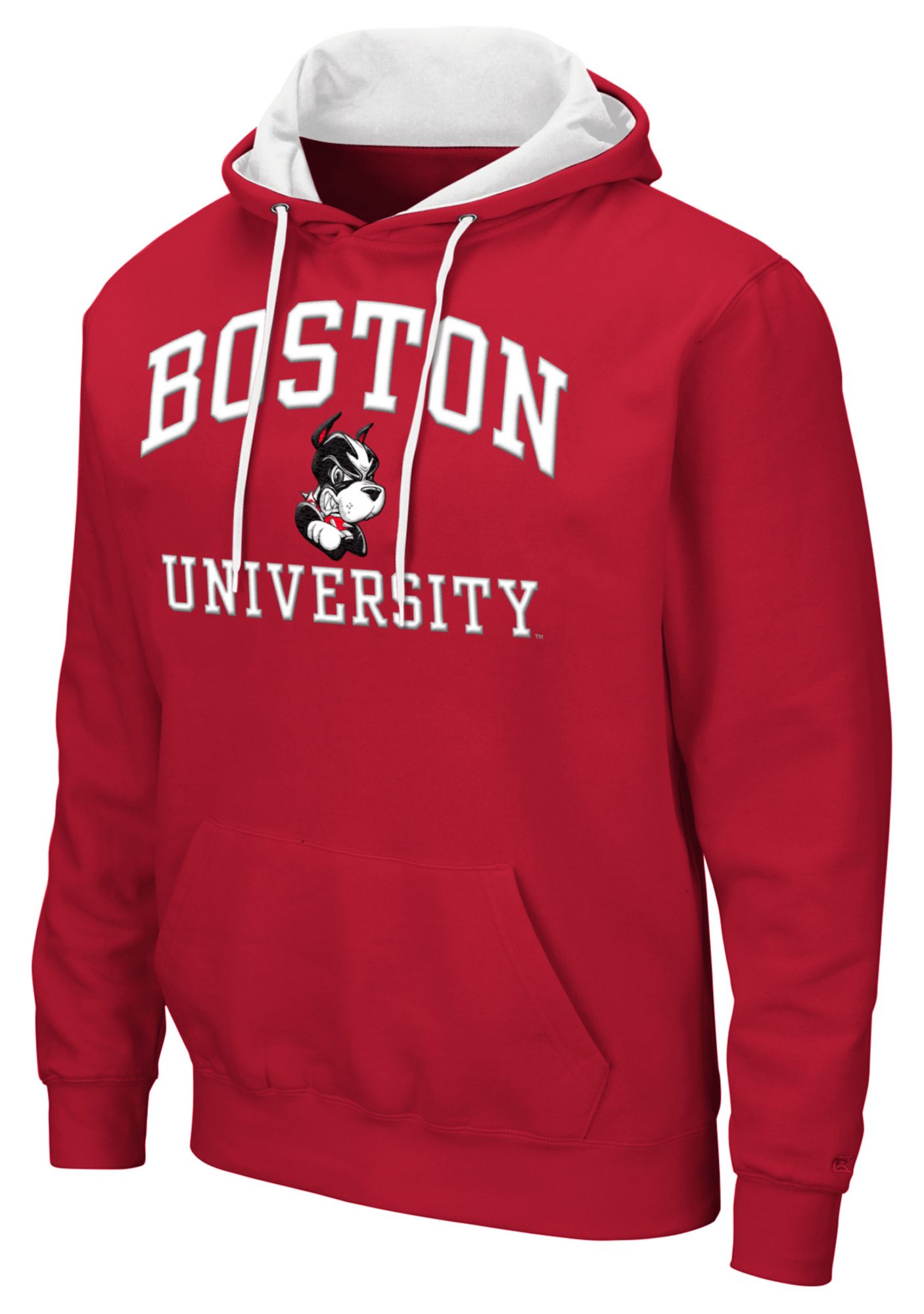 Colosseum Men's Boston Terriers Red Pullover Hoodie