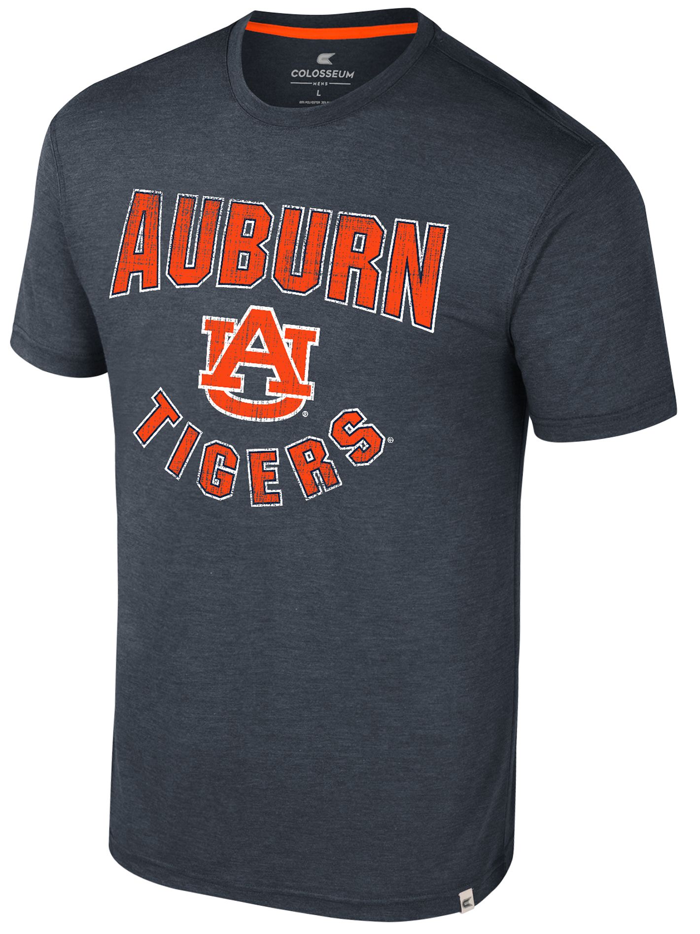 Colosseum Men's Auburn Tigers Navy Virtual Reality T-Shirt