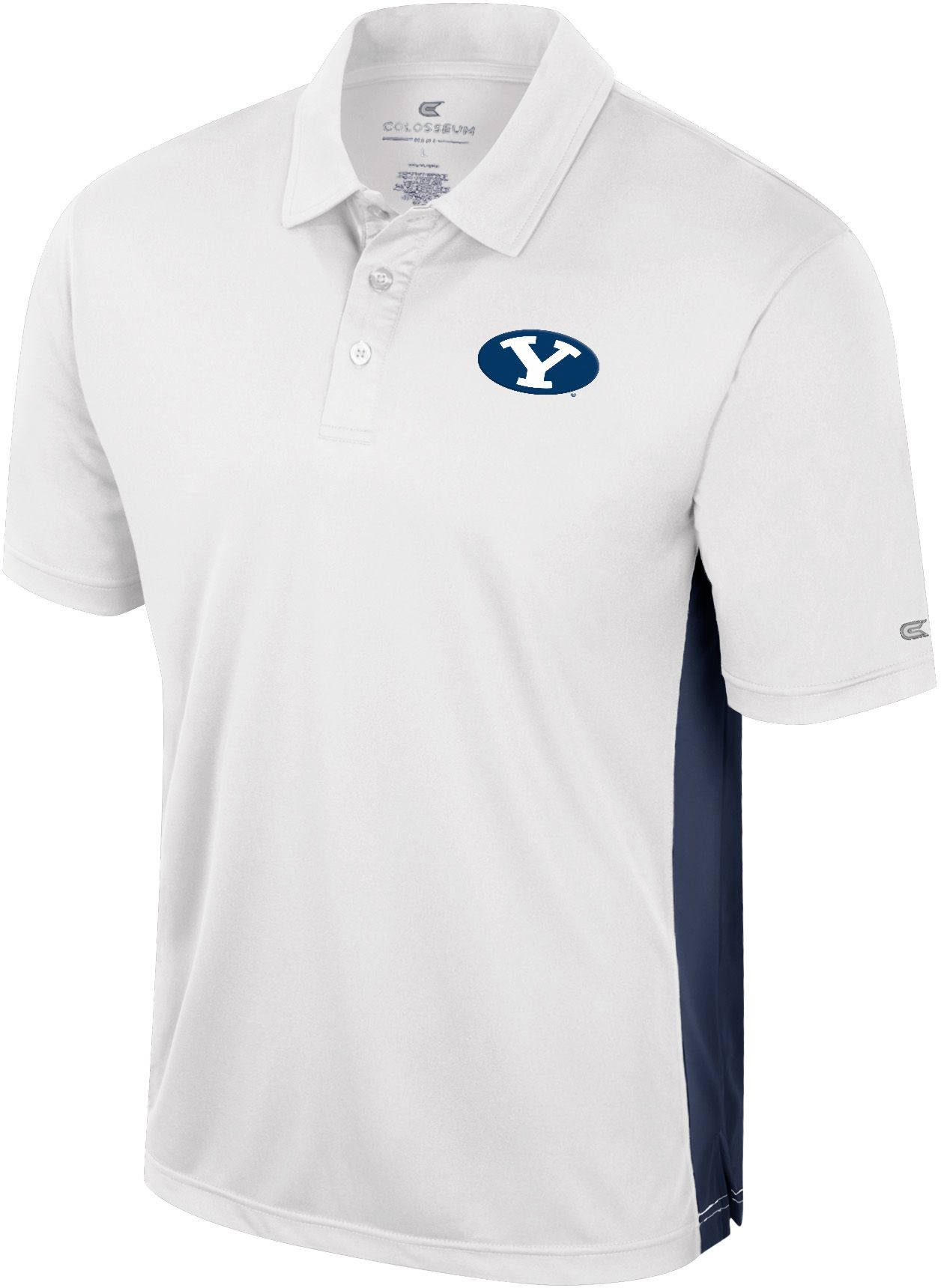 Colosseum Men's BYU Cougars White Polo