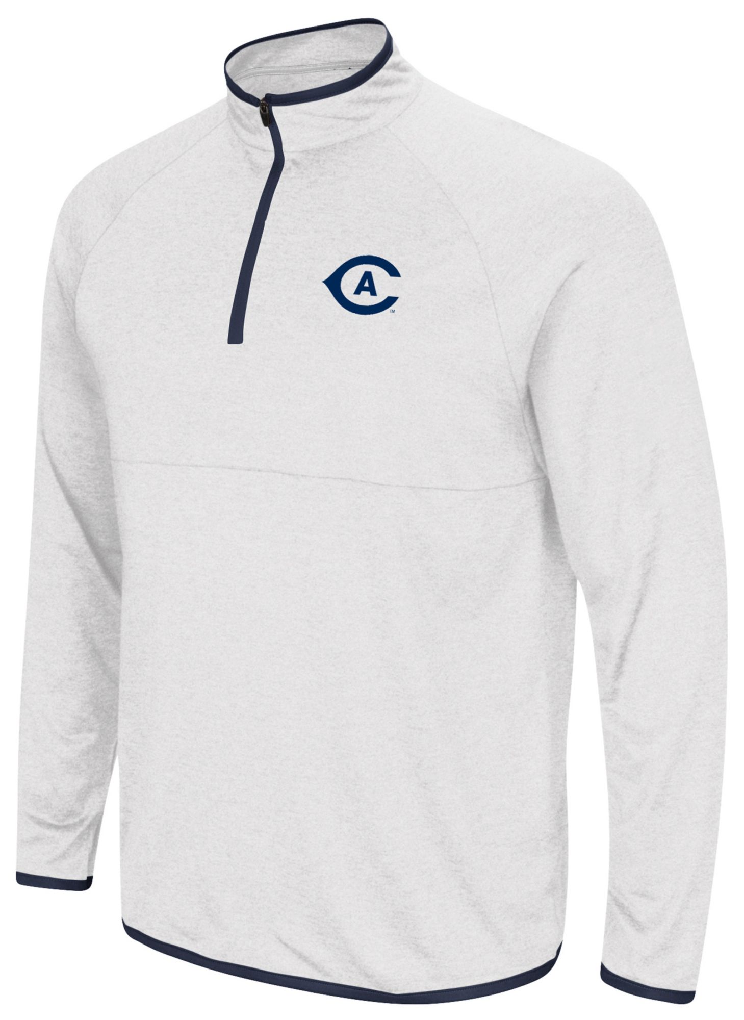 Colosseum Men's UC Davis Aggies White 1/4 Zip Pullover