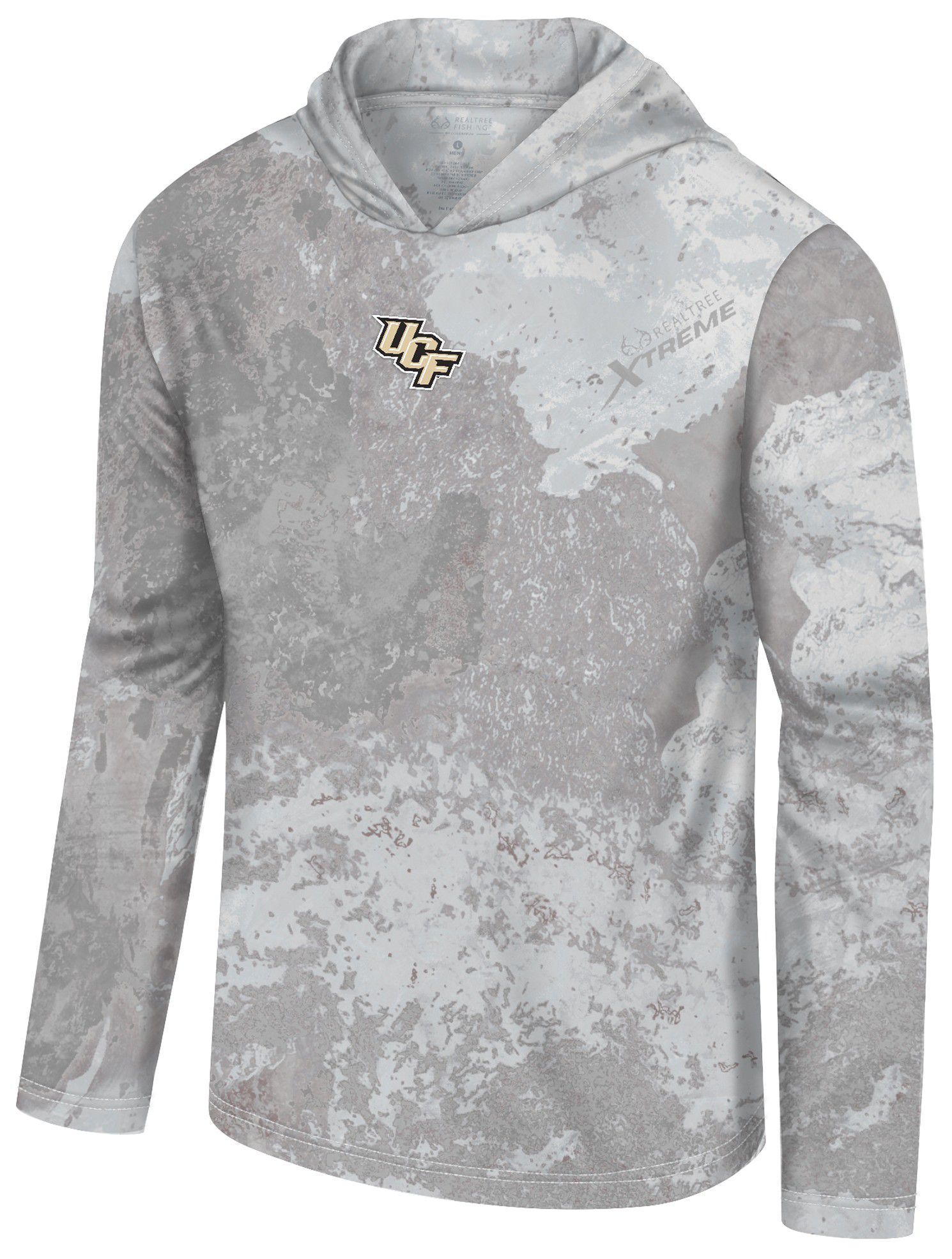 Colosseum Men's UCF Knights Salt Roscoe Long Sleeve Hoodie T-Shirt