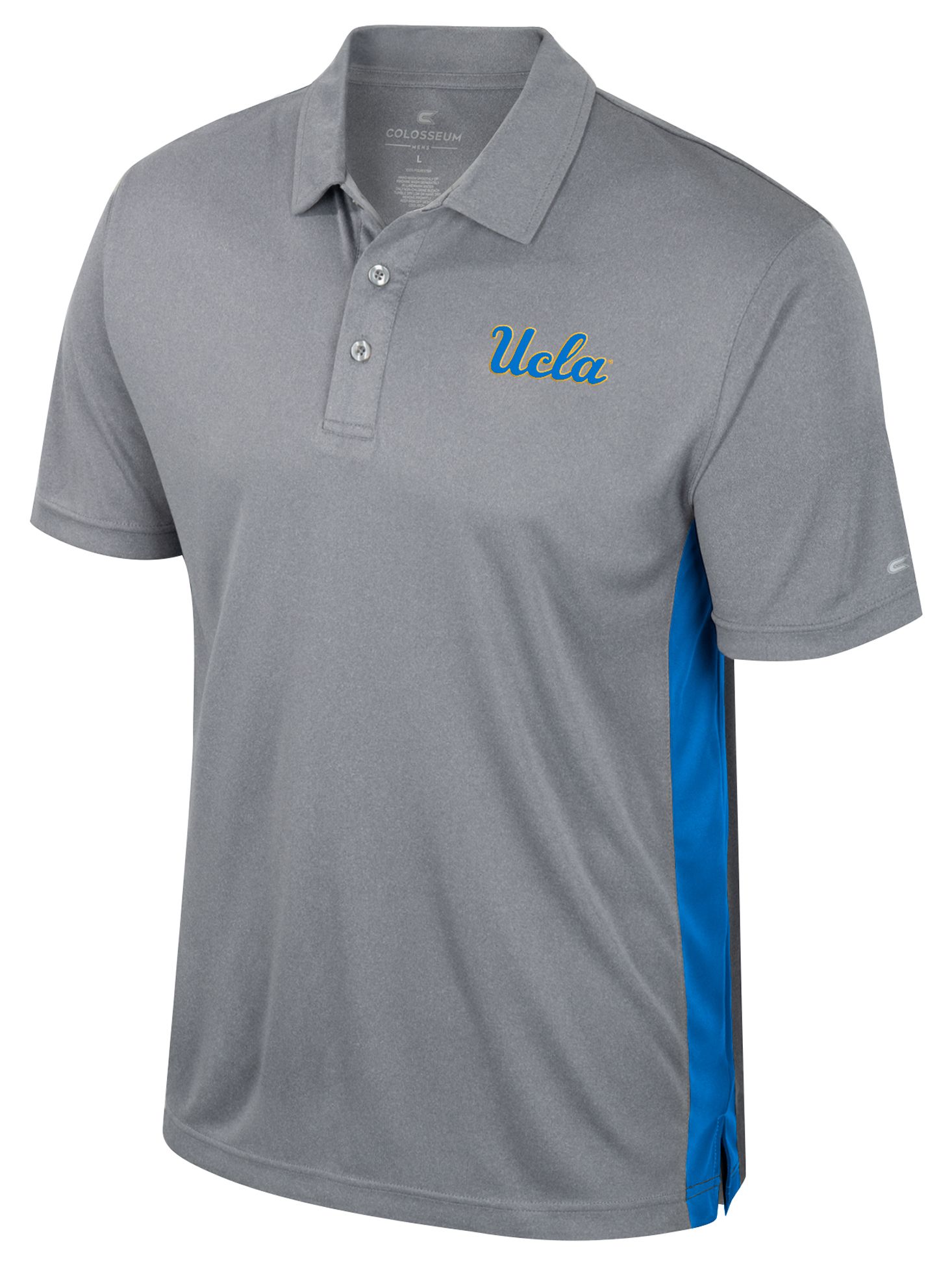 Colosseum Men's UCLA Bruins Heather Grey Polo