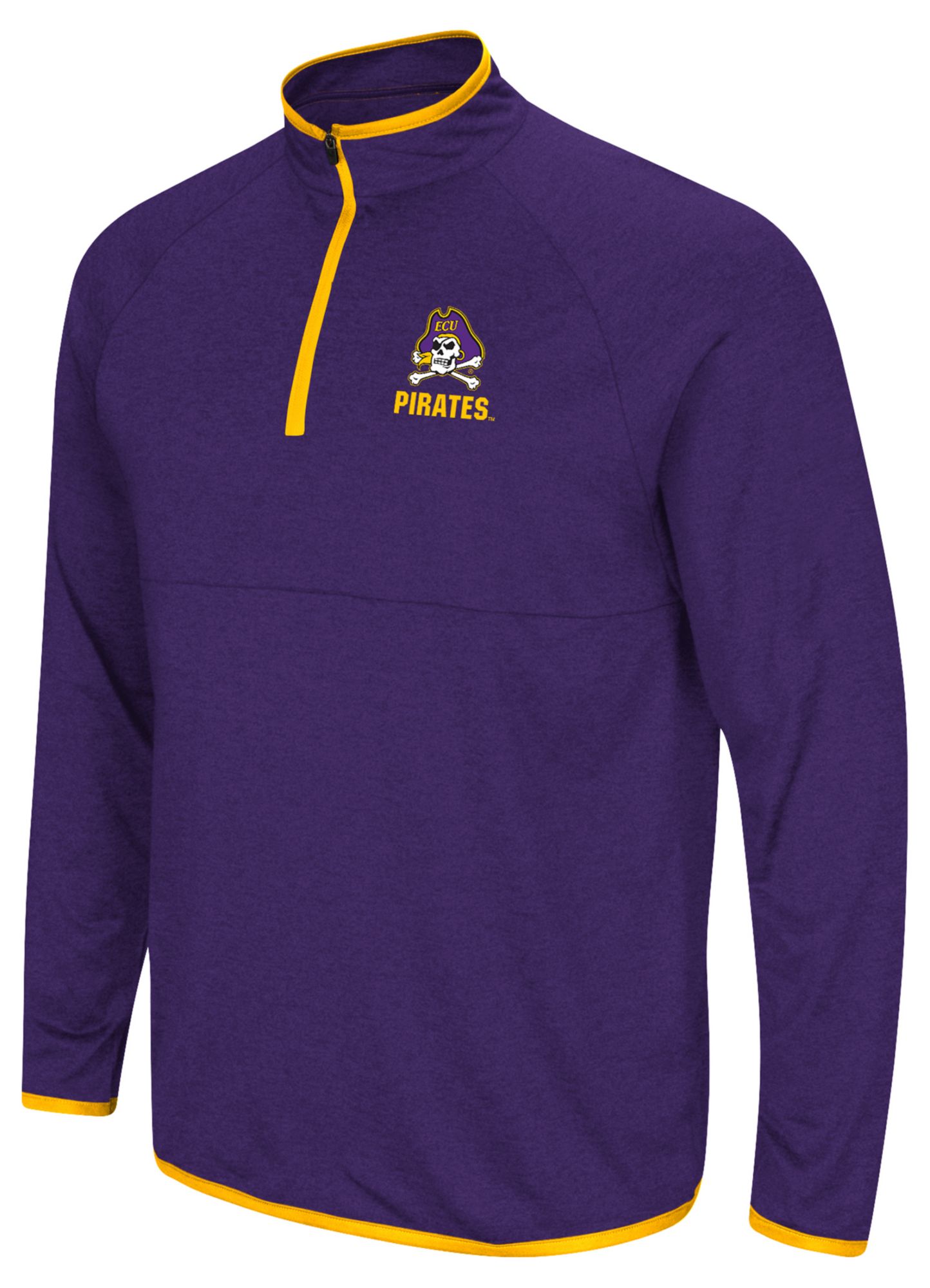 Colosseum Men's East Carolina Pirates Purple 1/4 Zip Pullover